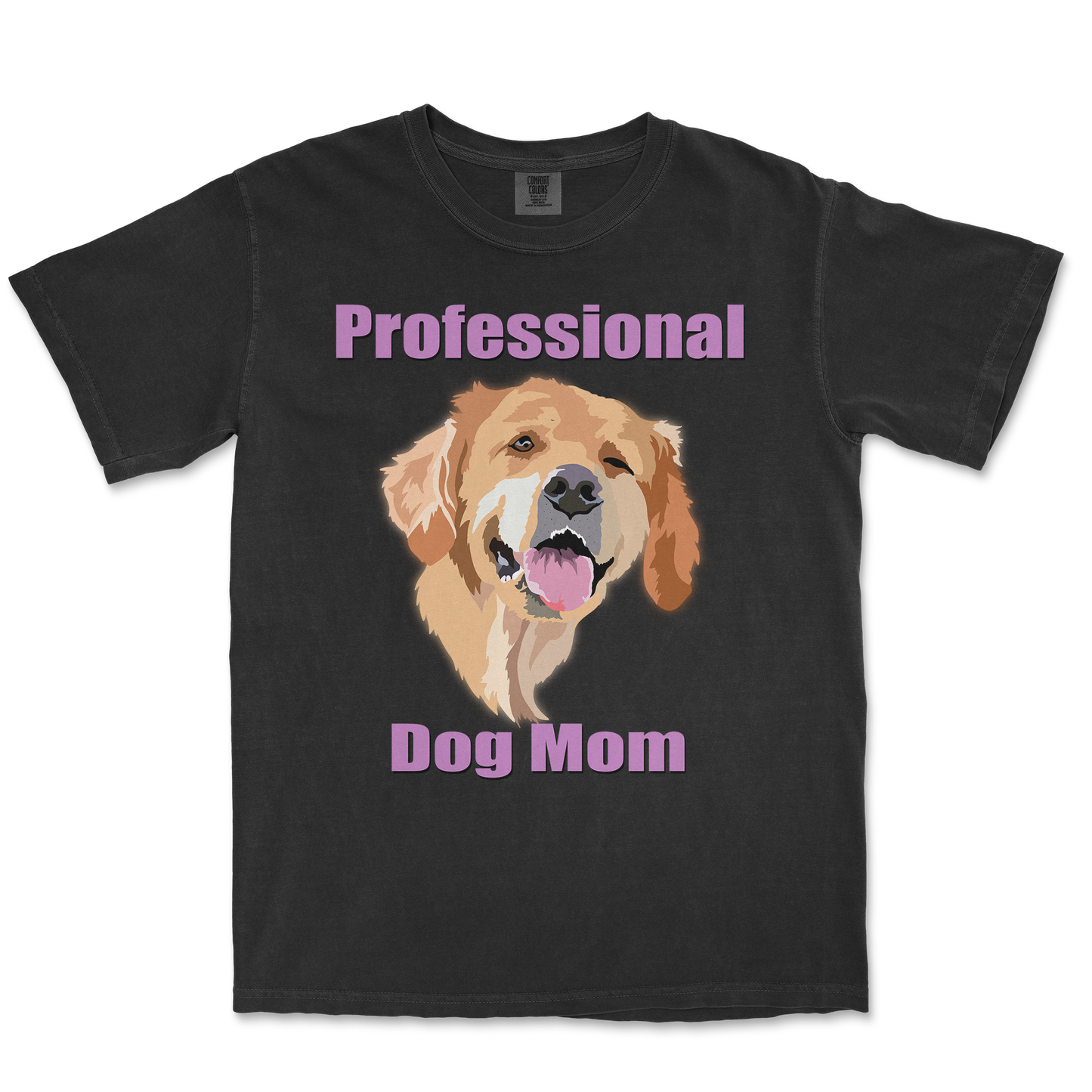 Comfort Colors T-Shirt Dog Mom in Black