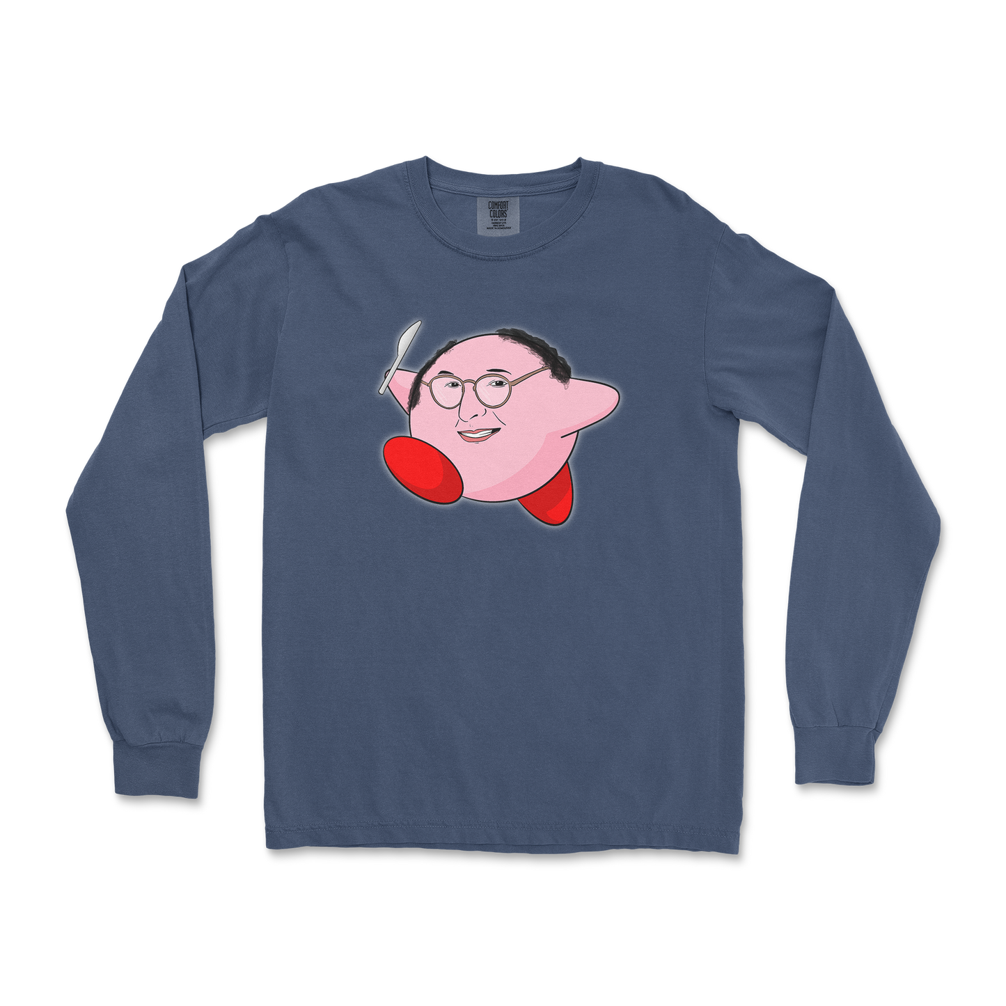 Comfort Colors Long Sleeve Kirby George in Midnight