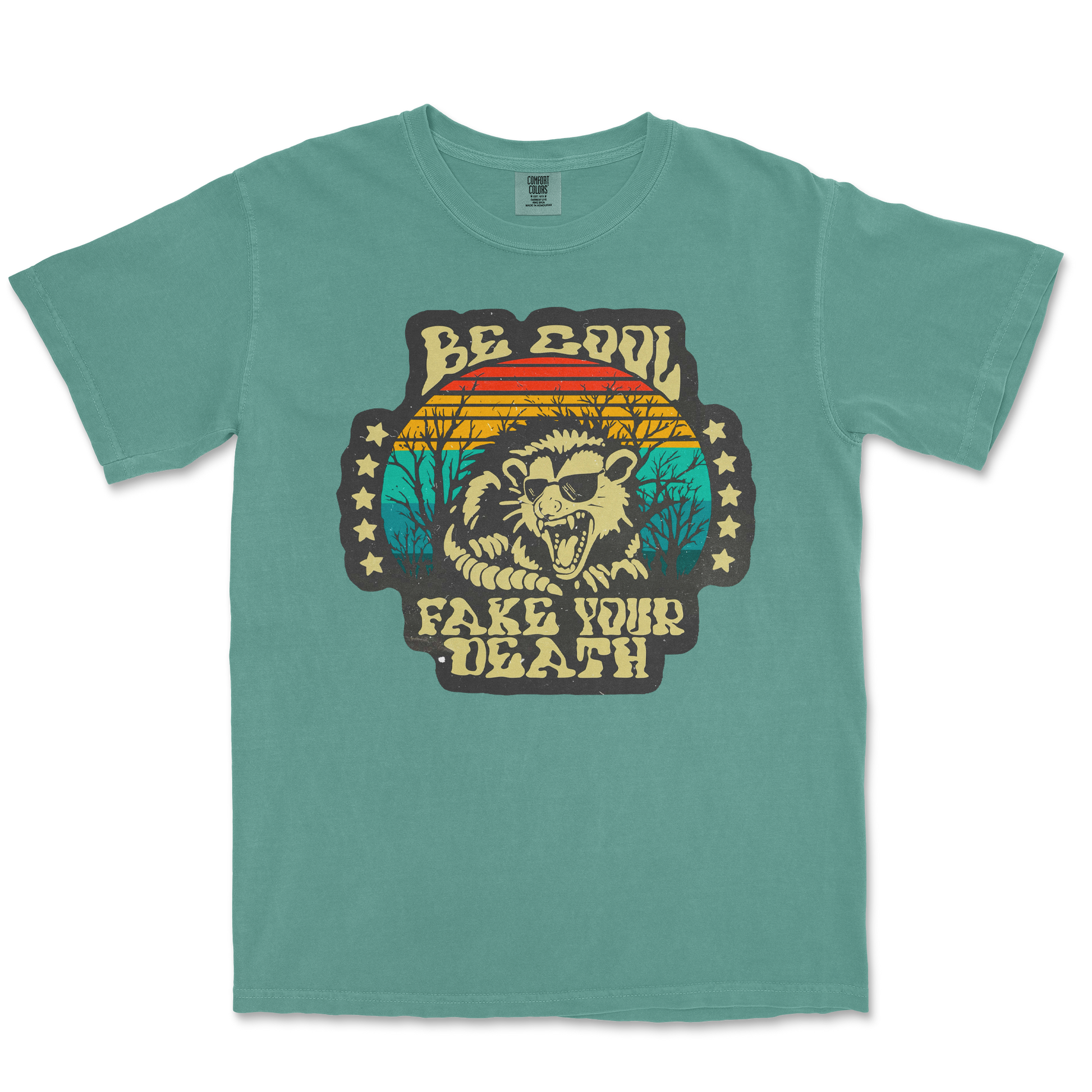 Comfort Colors T-Shirt Fake Your Death in Light Green