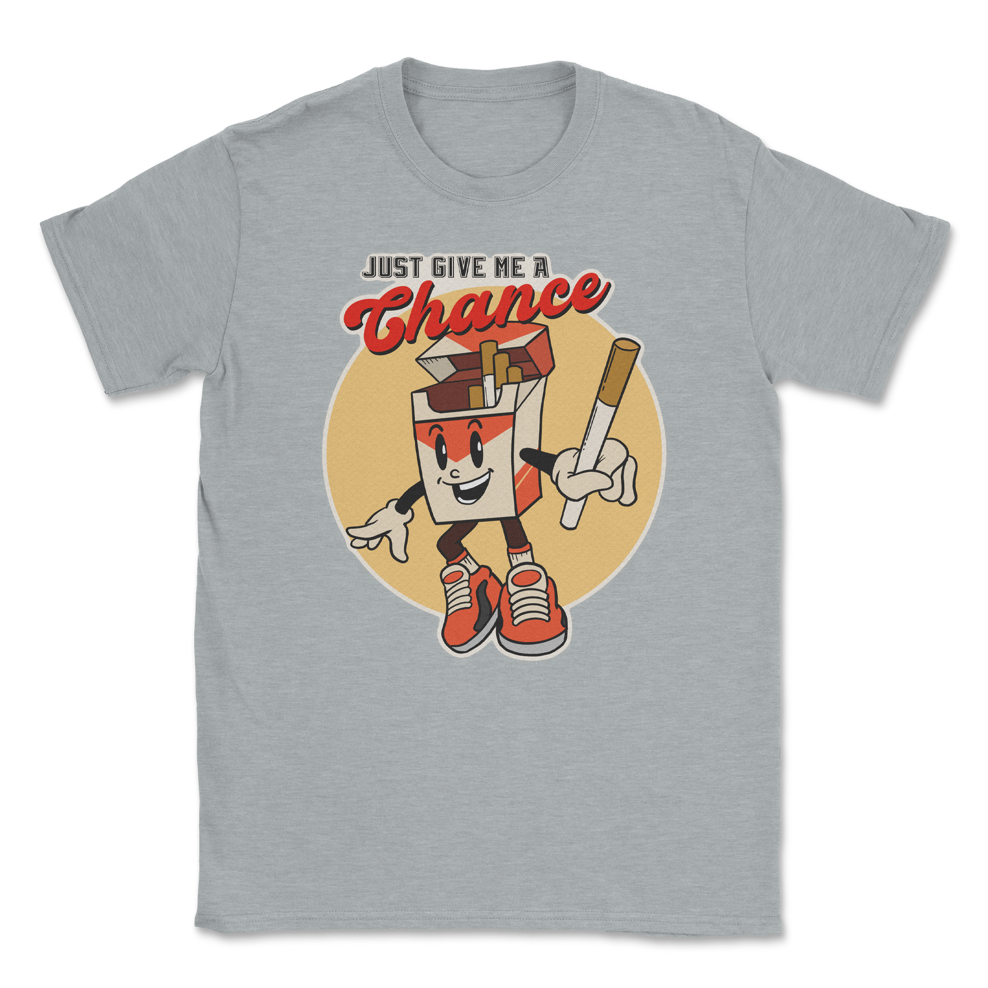 Heavy Blend T-Shirt Vintage Cigarette in Sports Grey