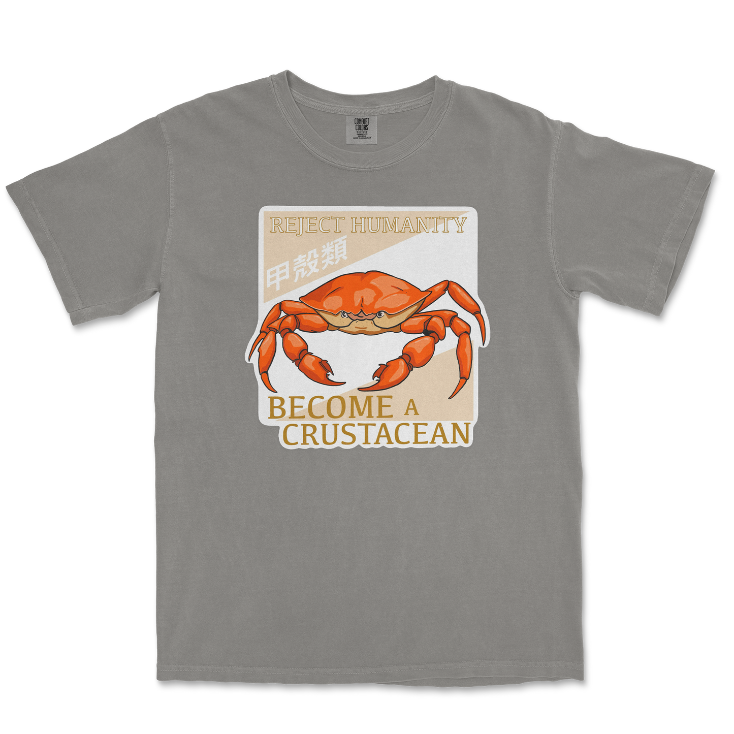 Comfort Colors T-Shirt Embrace the Crab in Grey