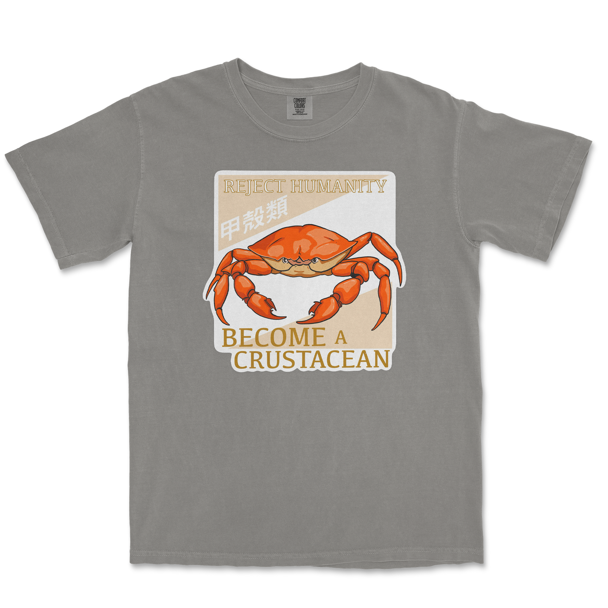Comfort Colors T-Shirt Embrace the Crab in Grey