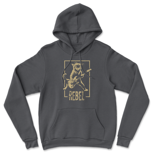 Heavy Blend Hoodie Rebel Kitty in Black