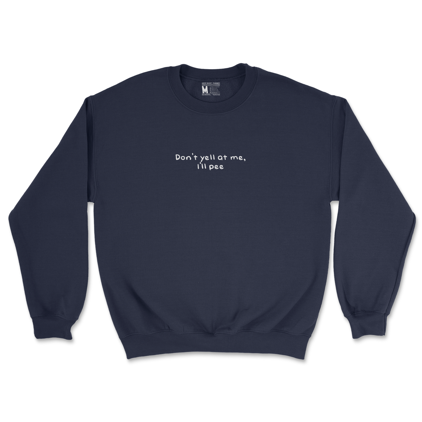 Gildan SoftStyle Crew Neck Dont Yell in Navy