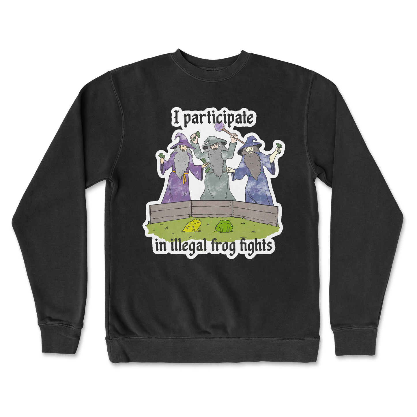 Independent Clothing Co. Crew Neck Wizard Activities in Black