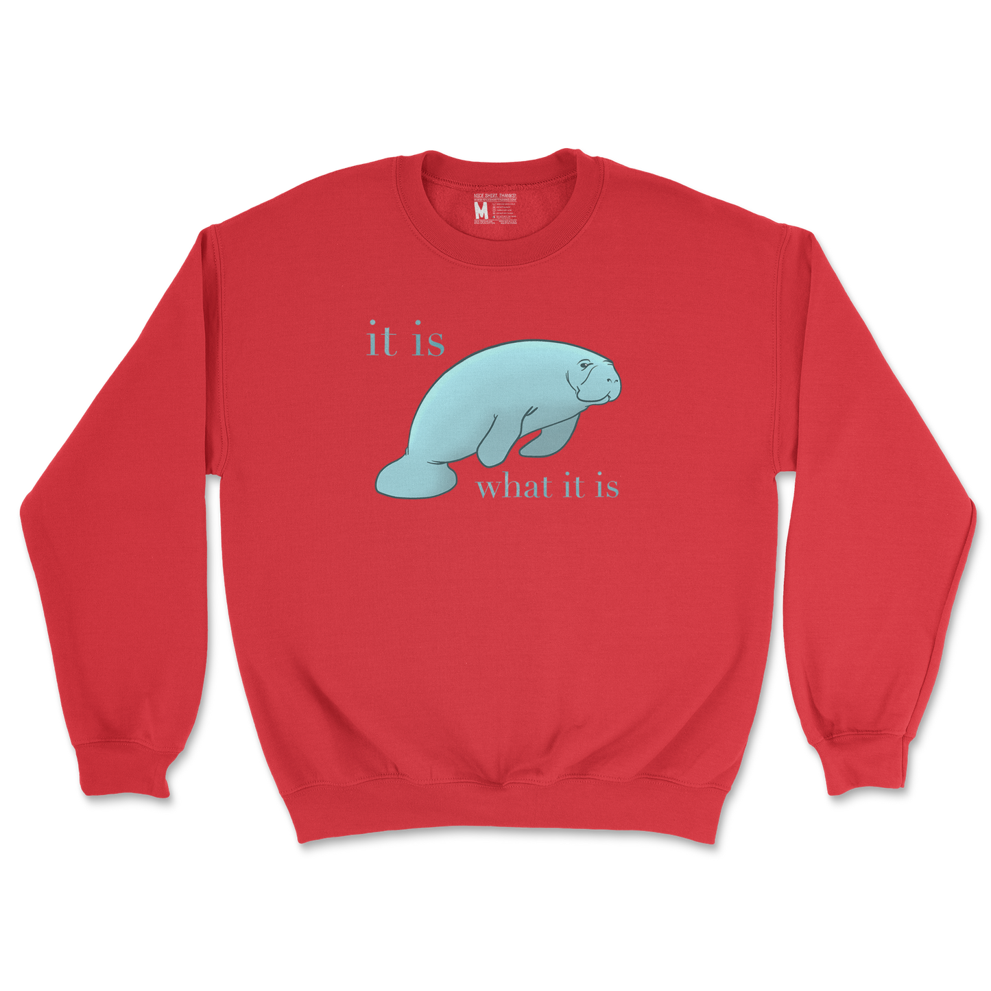 Gildan SoftStyle Crew Neck Manatee in Red