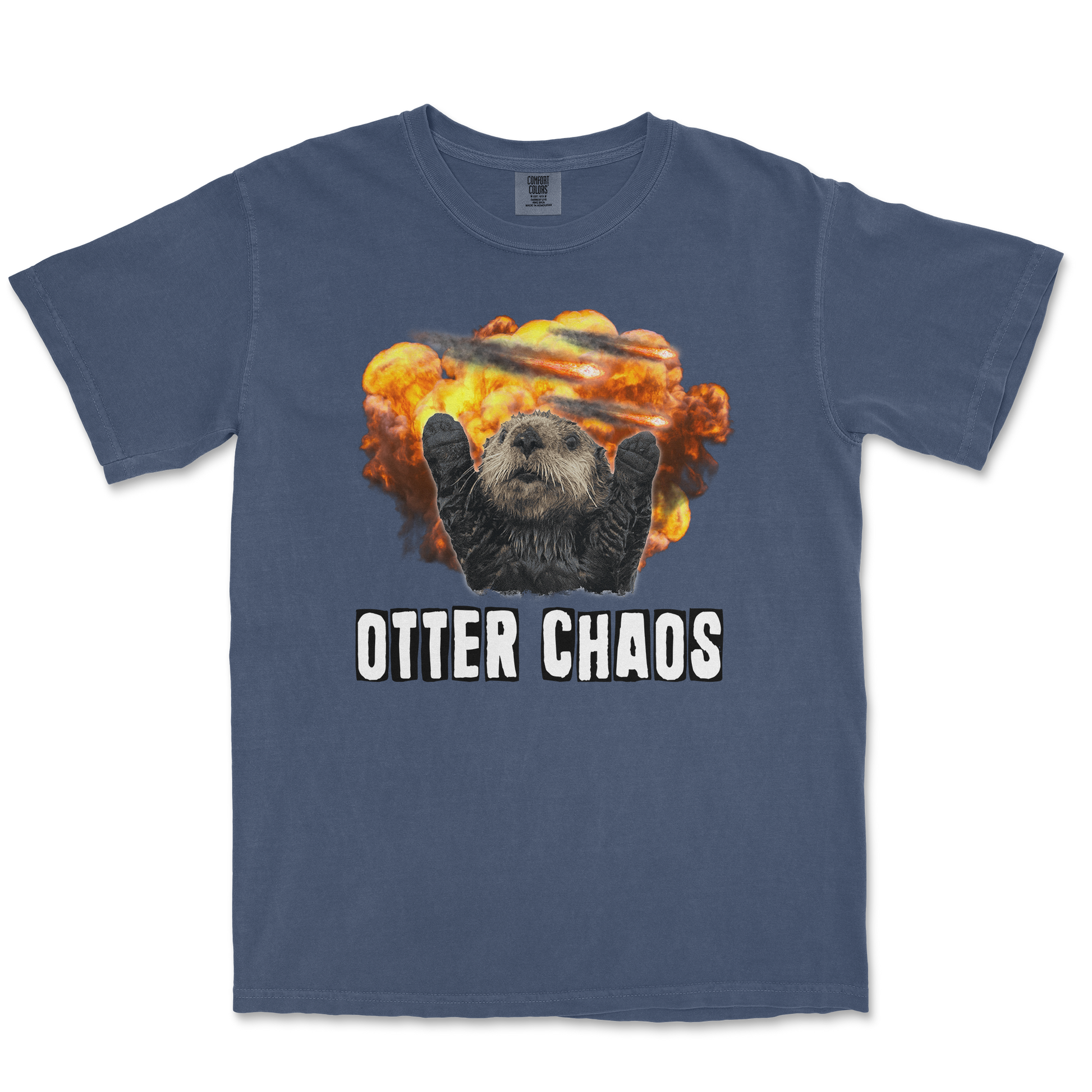 Comfort Colors T-Shirt Otter Chaos in Midnight