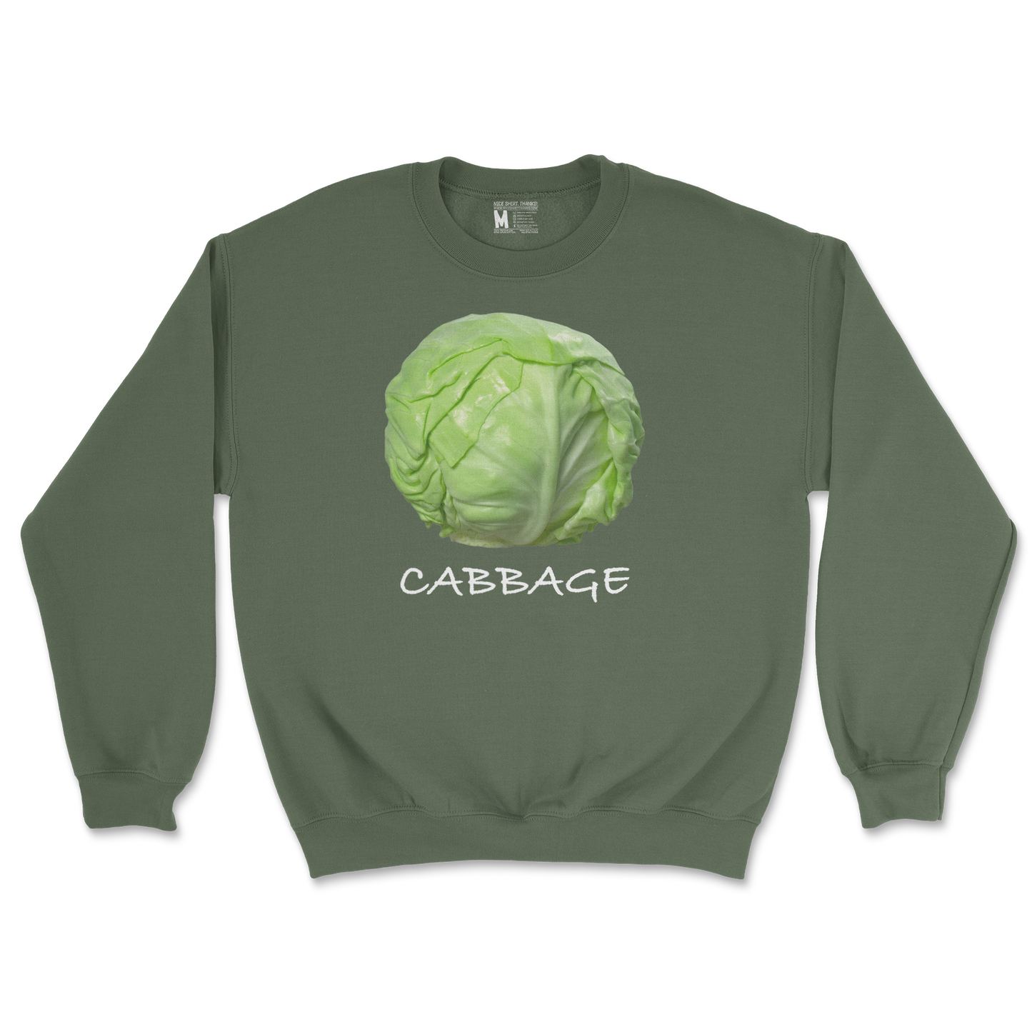Gildan SoftStyle Crew Neck Cabbage in Military Green