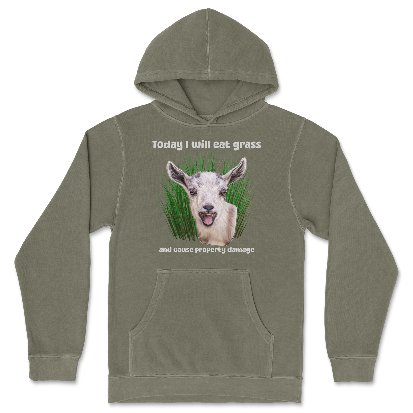 Independent Clothing Co. Hoodie Crazy Goat in Olive