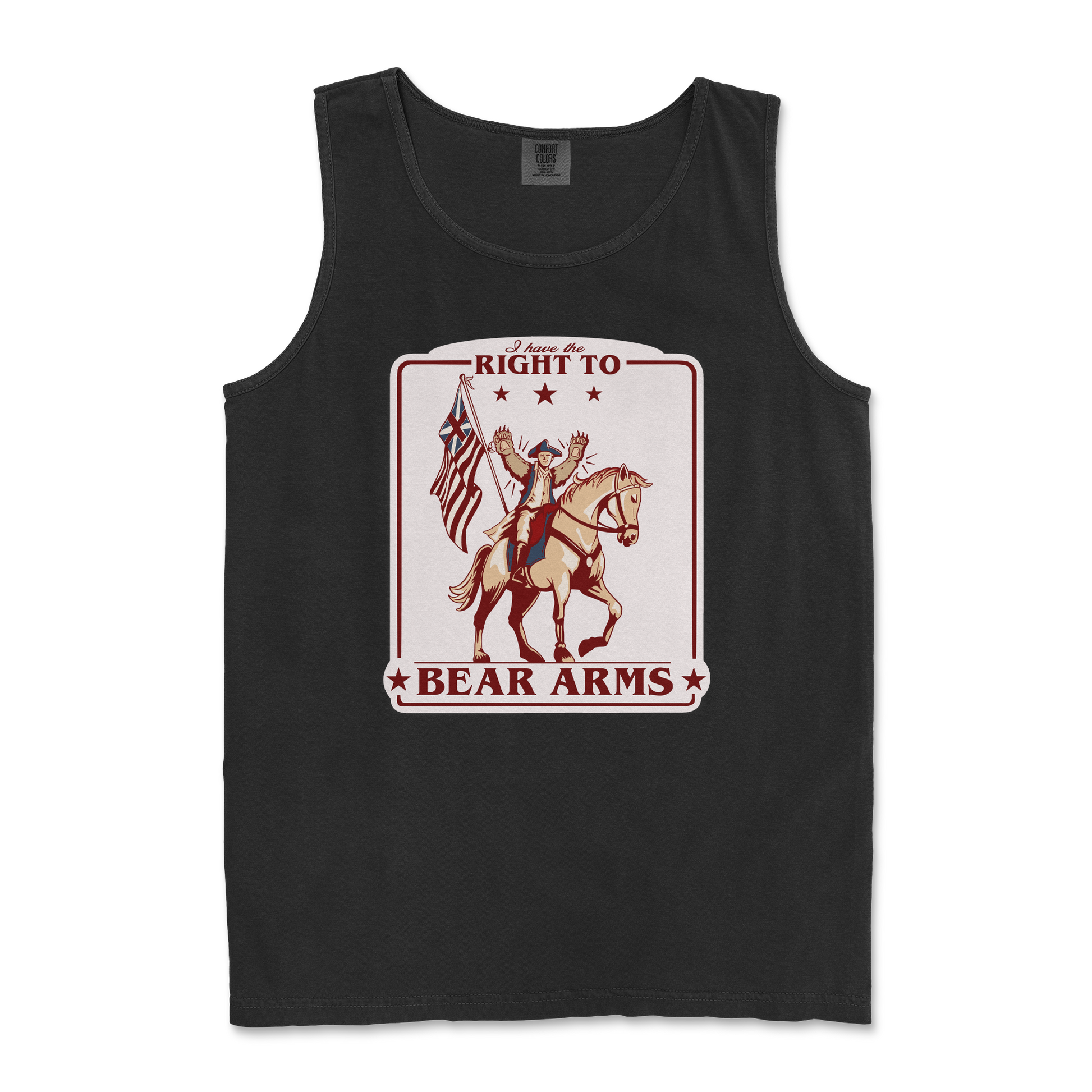 Comfort Colors Tank Top Right to Bear Arms in Black