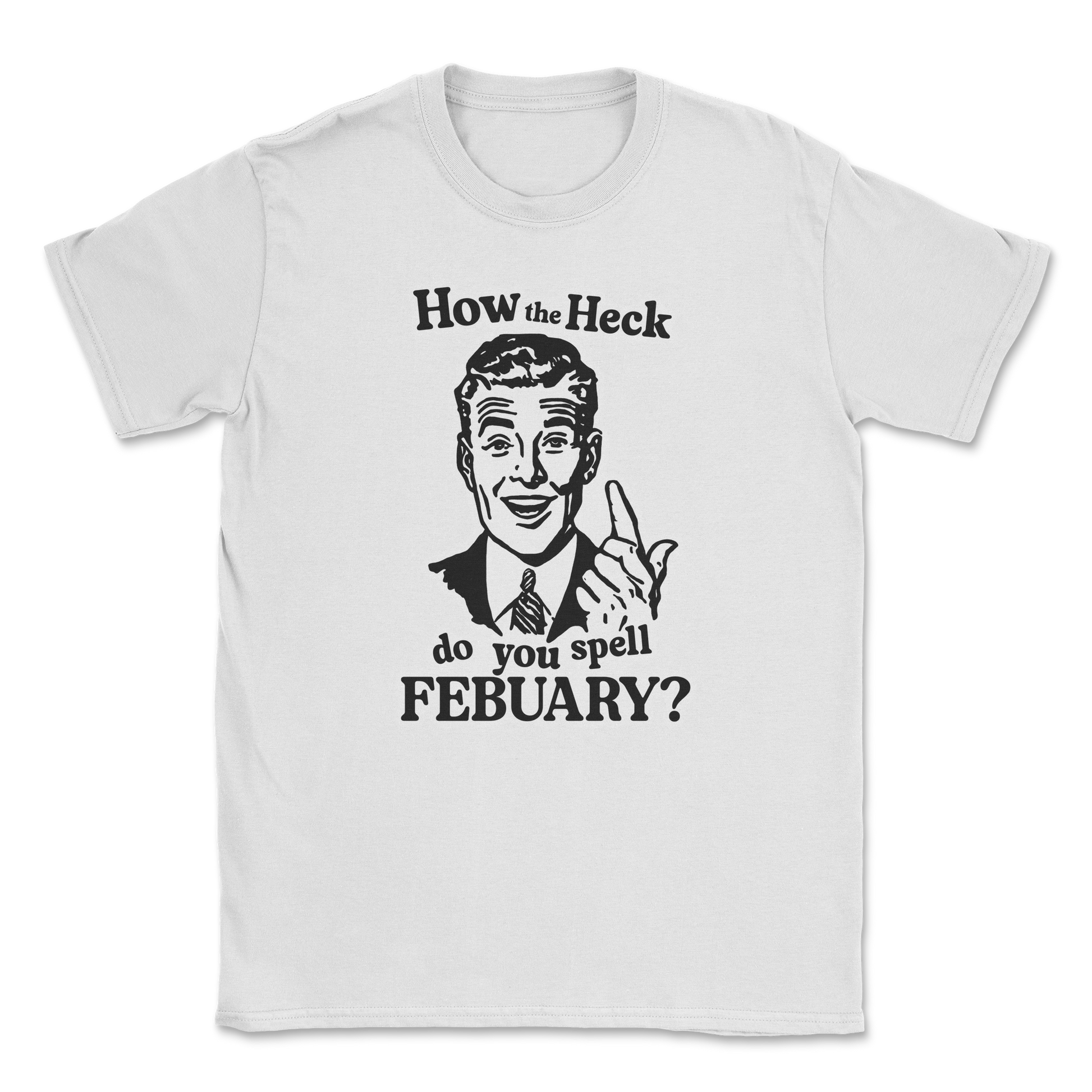 Heavy Blend T-Shirt February in White