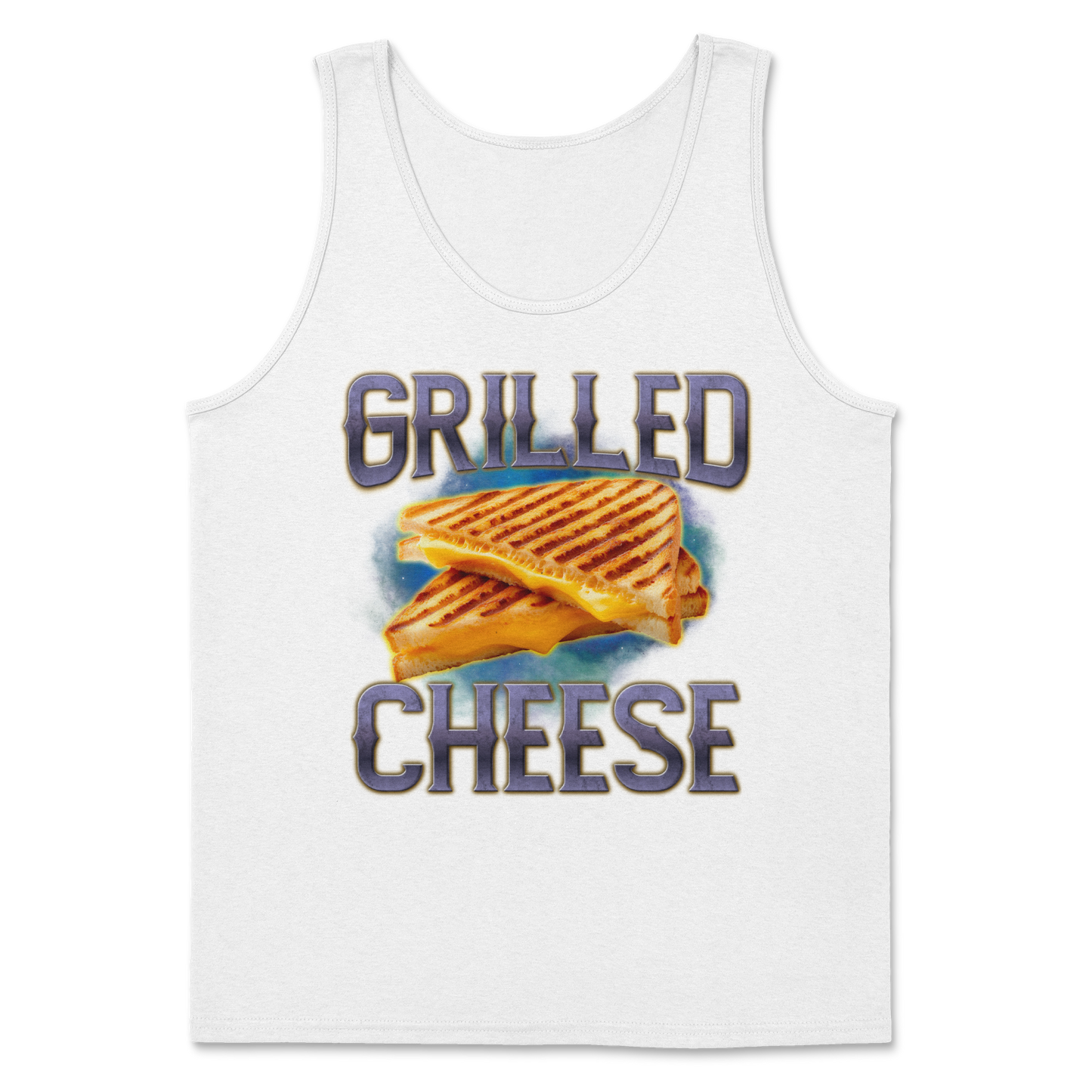 The Nice Shirt Tank Top Grilled Cheese in White
