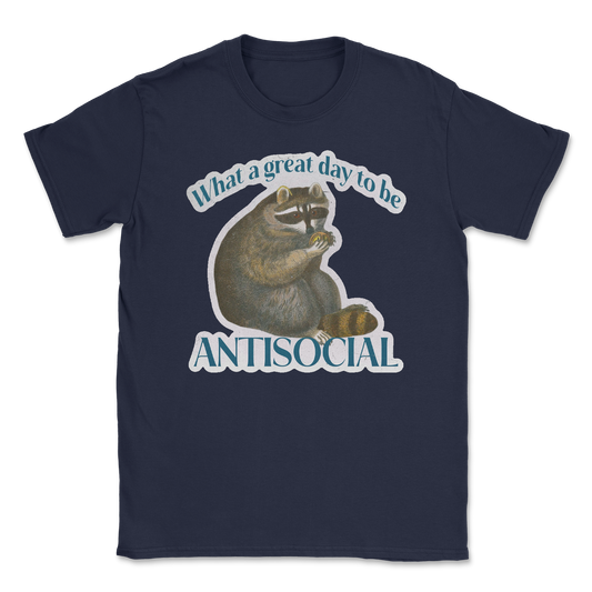 Heavy Blend T-Shirt Antisocial in Navy
