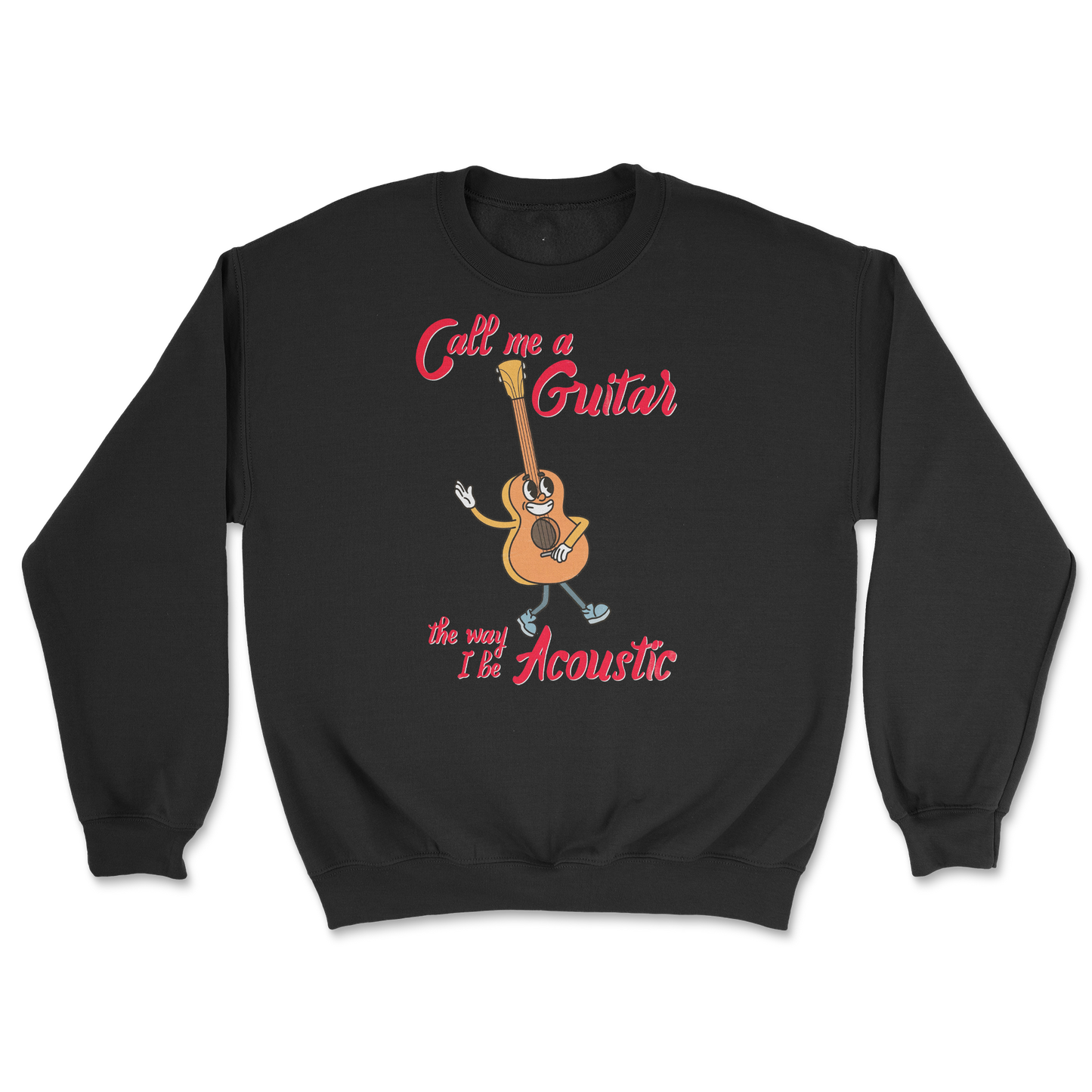 Gildan SoftStyle Crew Neck I Do Be Acoustic in Black