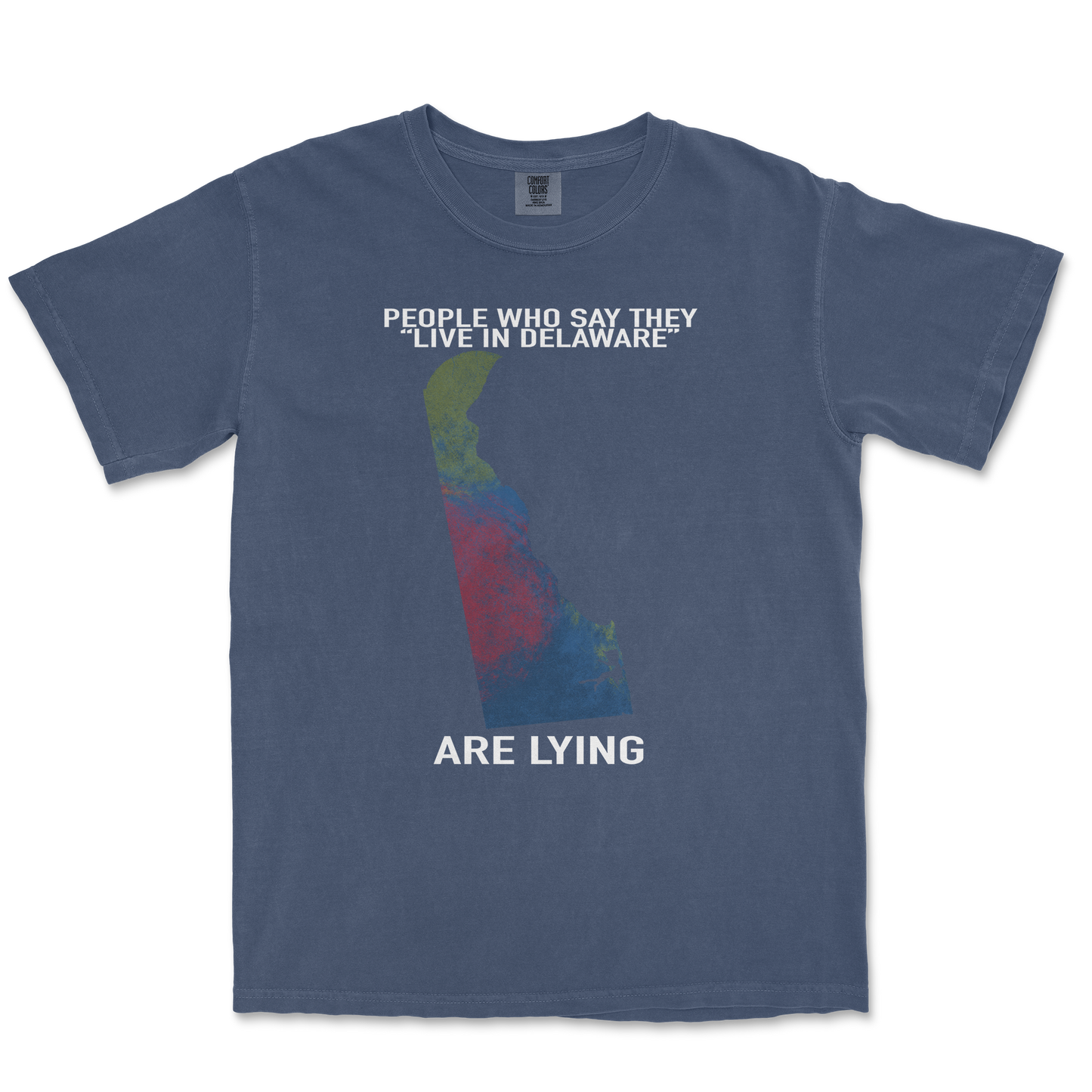 Comfort Colors T-Shirt Delaware Doesnt Exist in Midnight