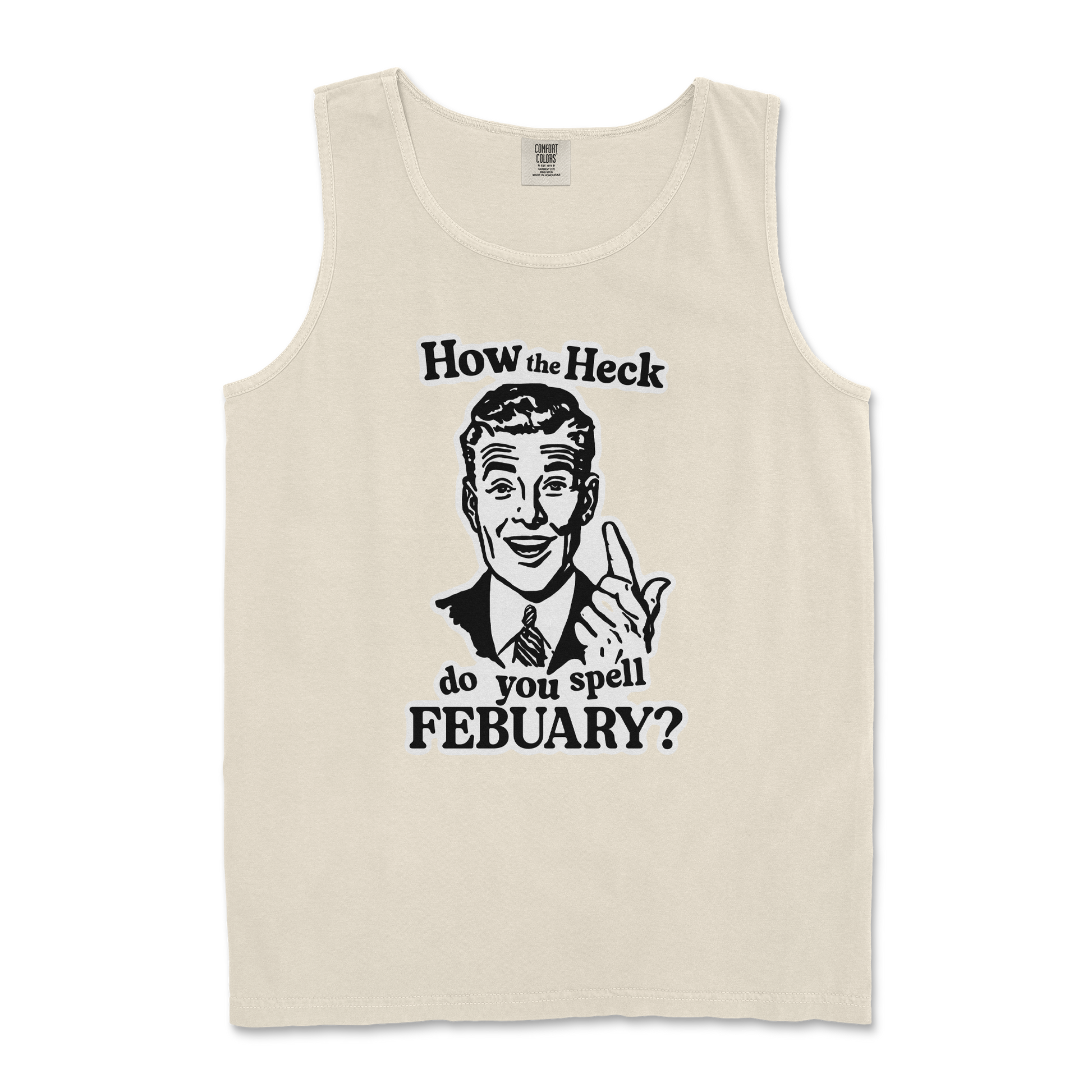 Comfort Colors Tank Top February in Ivory