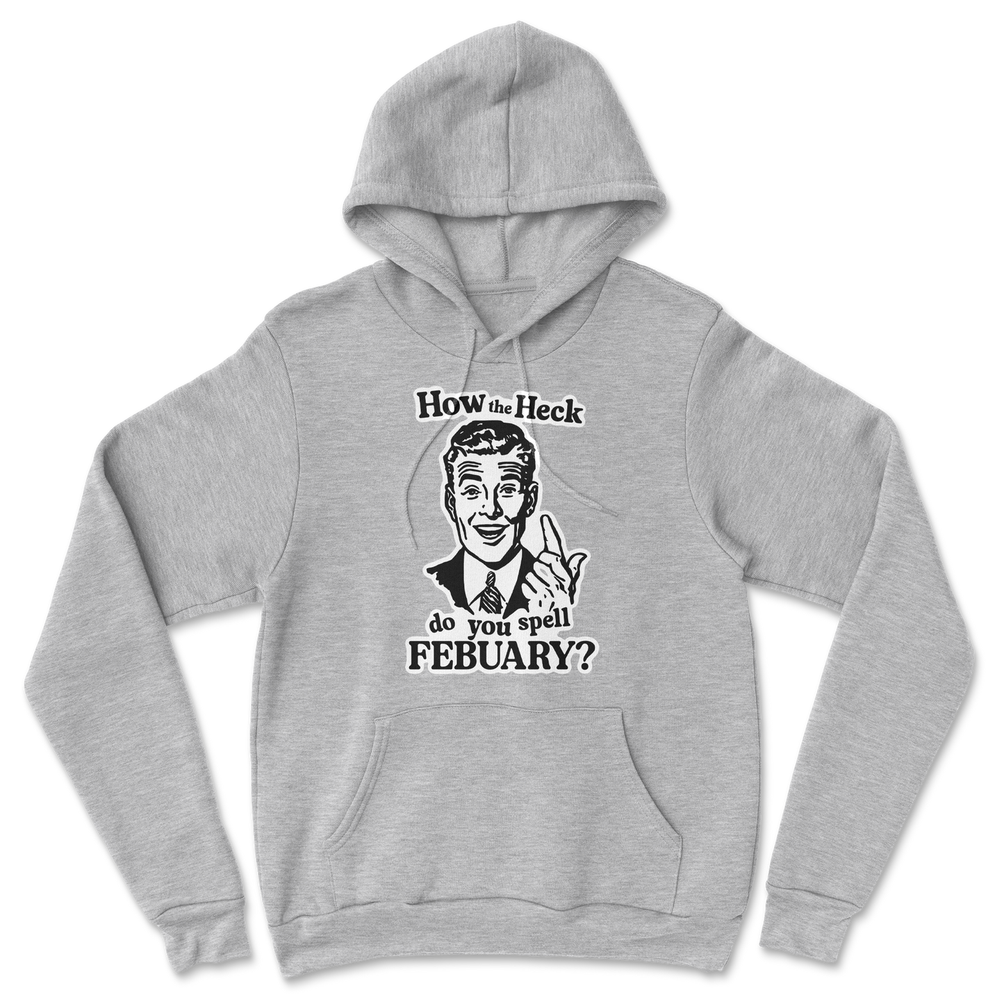 Heavy Blend Hoodie February in Grey Heather