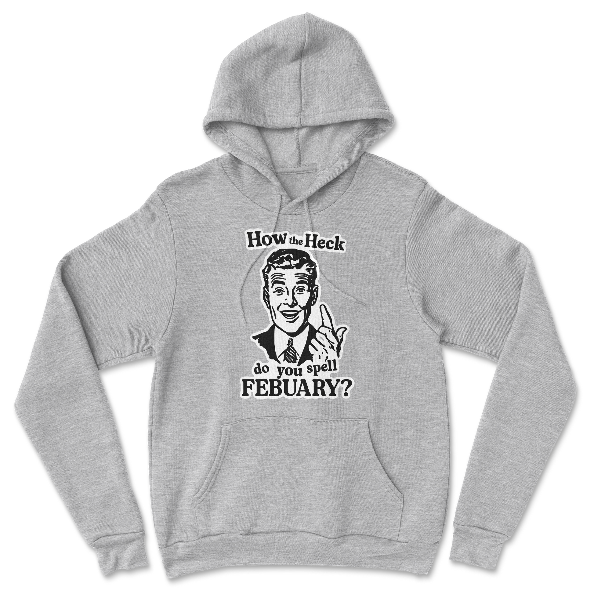 Heavy Blend Hoodie February in Grey Heather