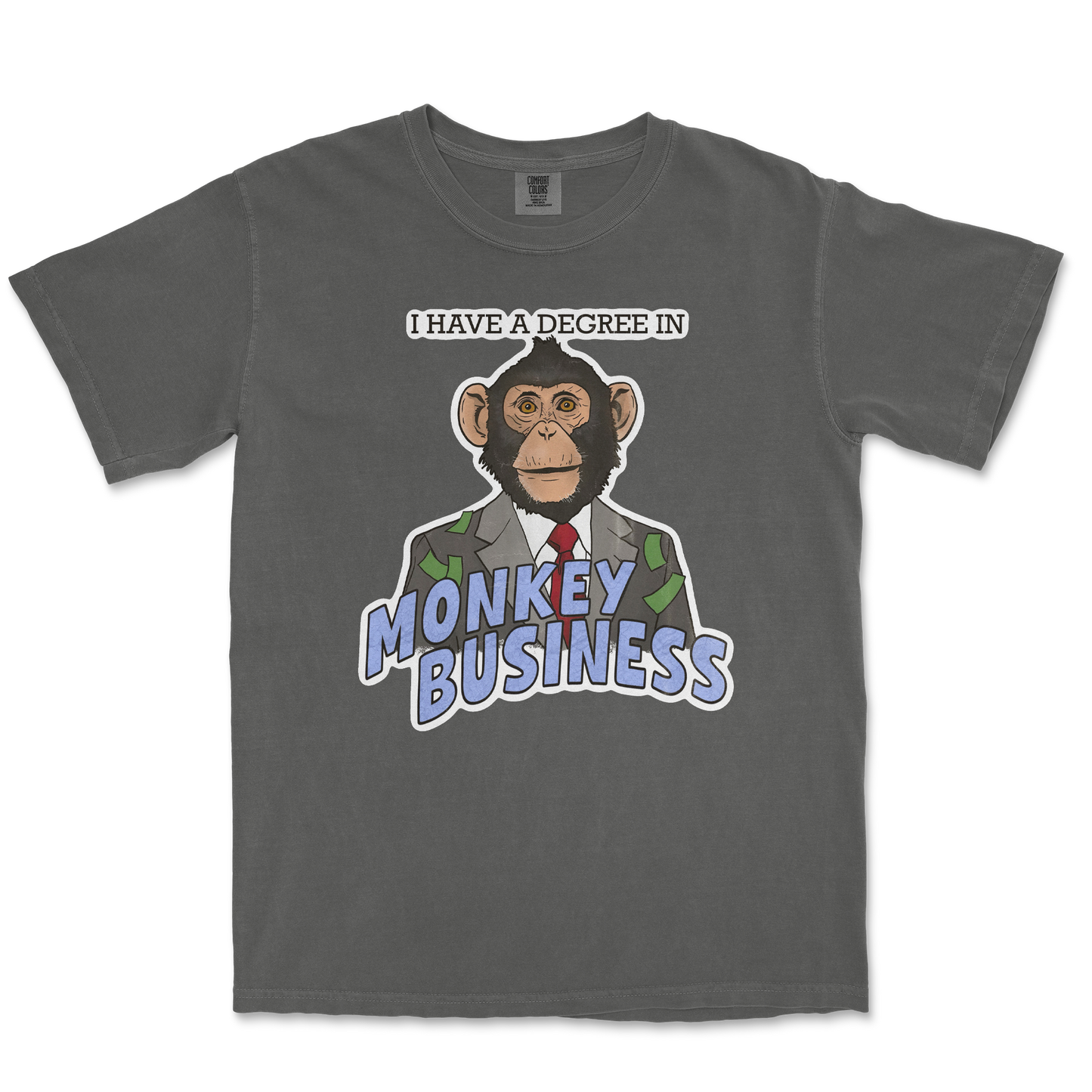 Comfort Colors T-Shirt Monkey Business in Pepper