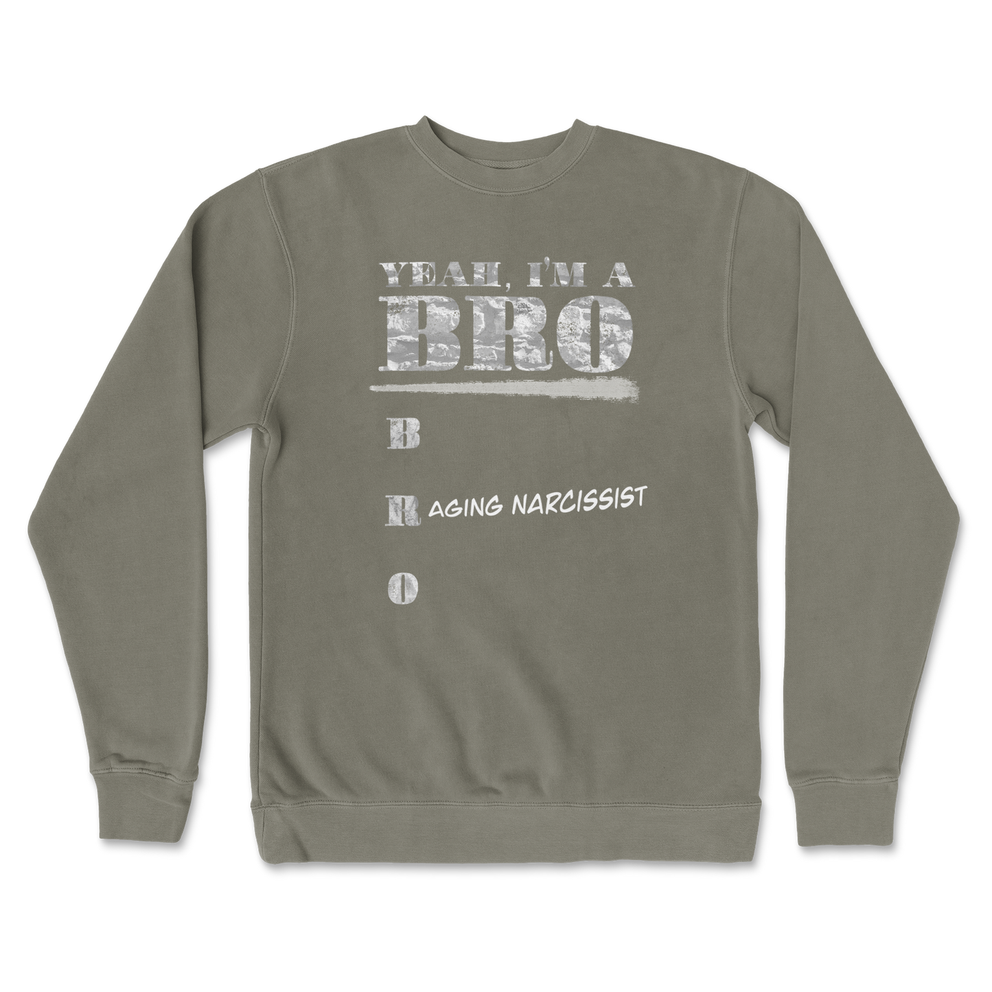 Independent Clothing Co. Crew Neck Im Your Bro in Army
