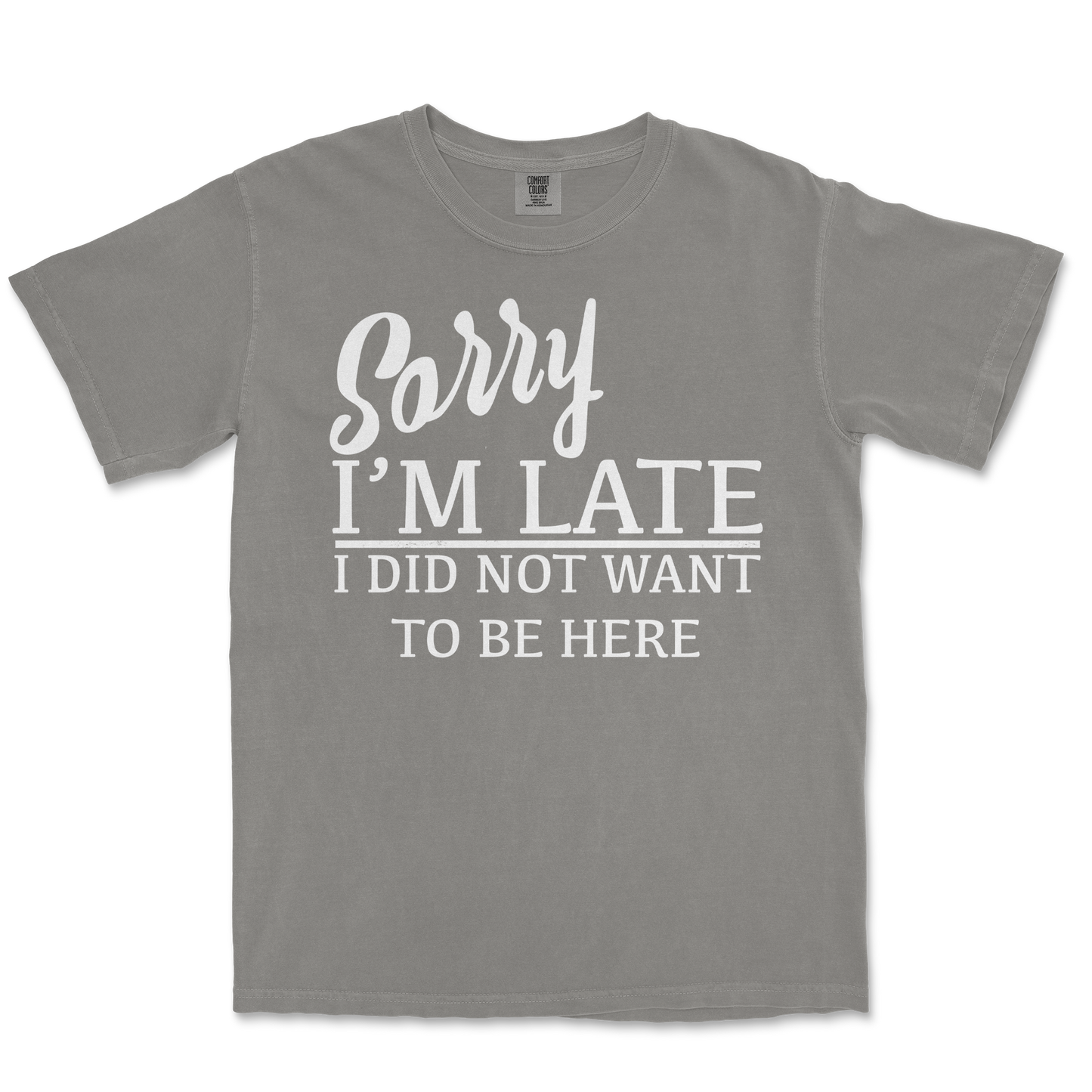 Comfort Colors T-Shirt Late in Grey