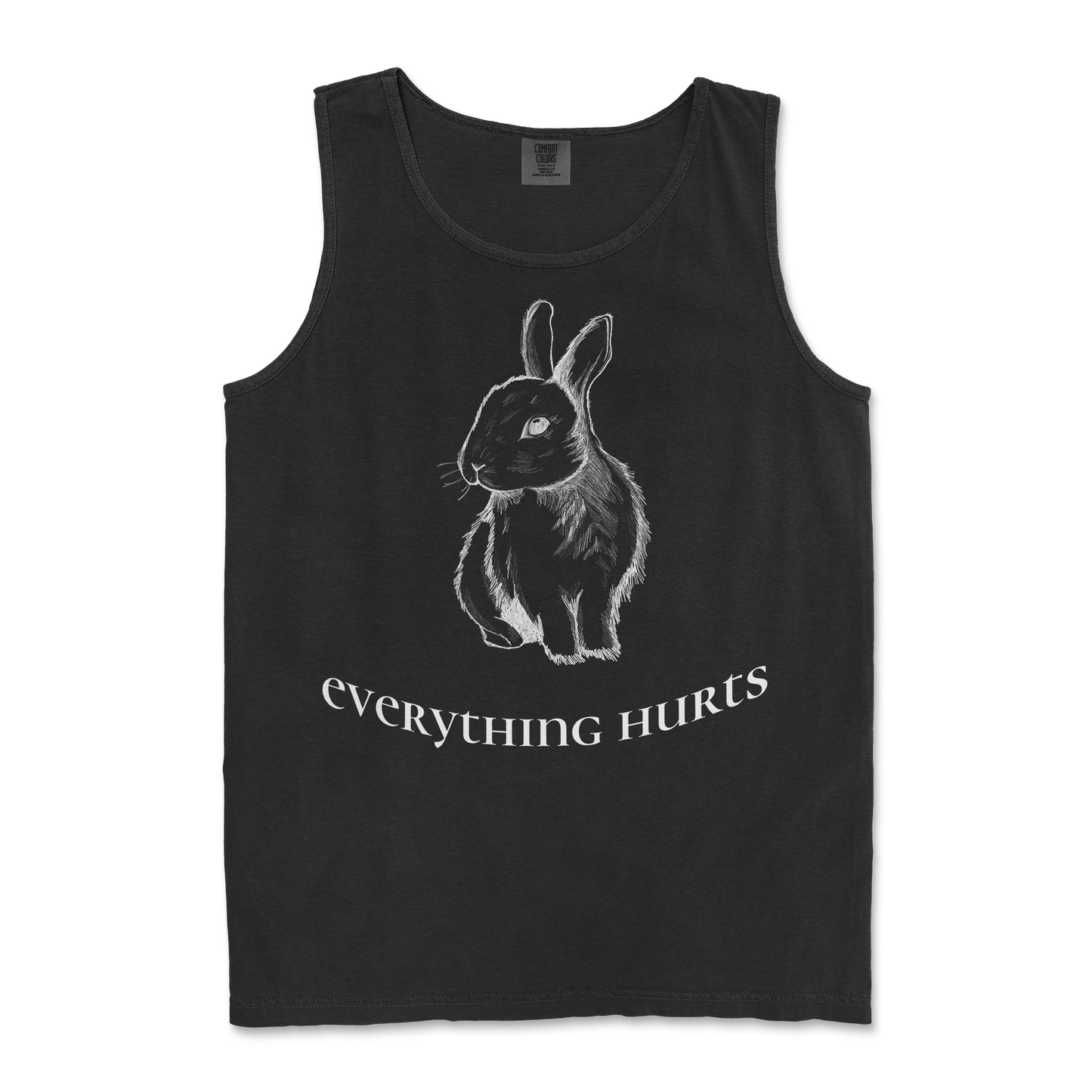 Comfort Colors Tank Top Everything Hurts in Black
