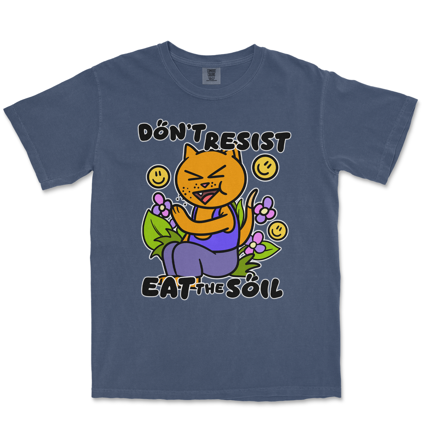 Comfort Colors T-Shirt Eat The Soil in Midnight