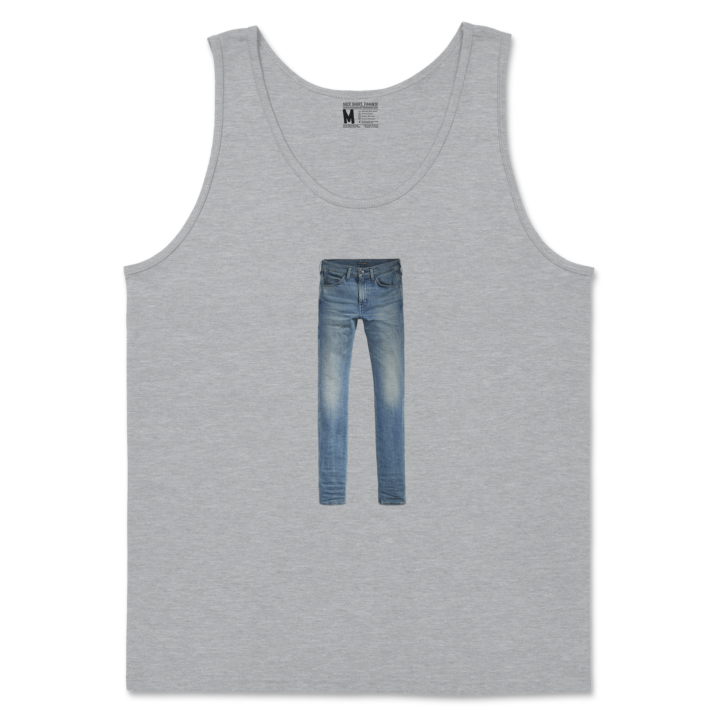 Gildan SoftStyle Tank Top Pants in Sports Grey