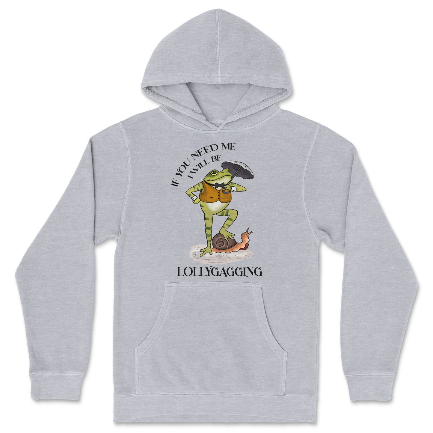 Independent Clothing Co. Hoodie Lollygagging in Grey-Heather