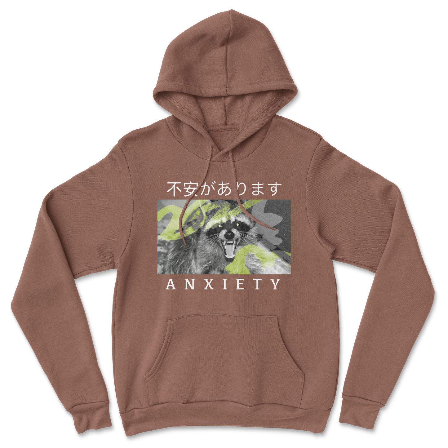 Heavy Blend Hoodie Anxiety in Cocoa