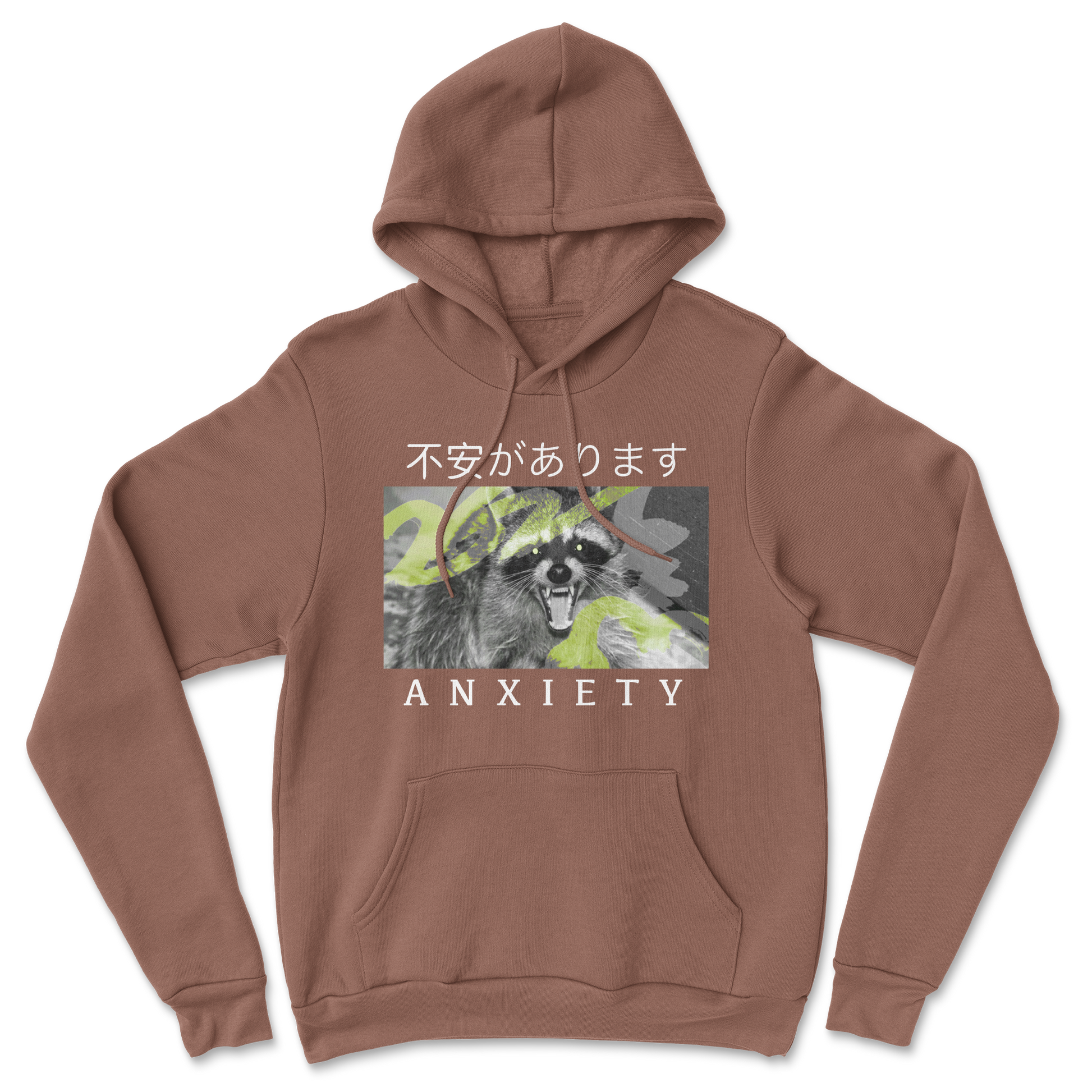 Heavy Blend Hoodie Anxiety in Cocoa