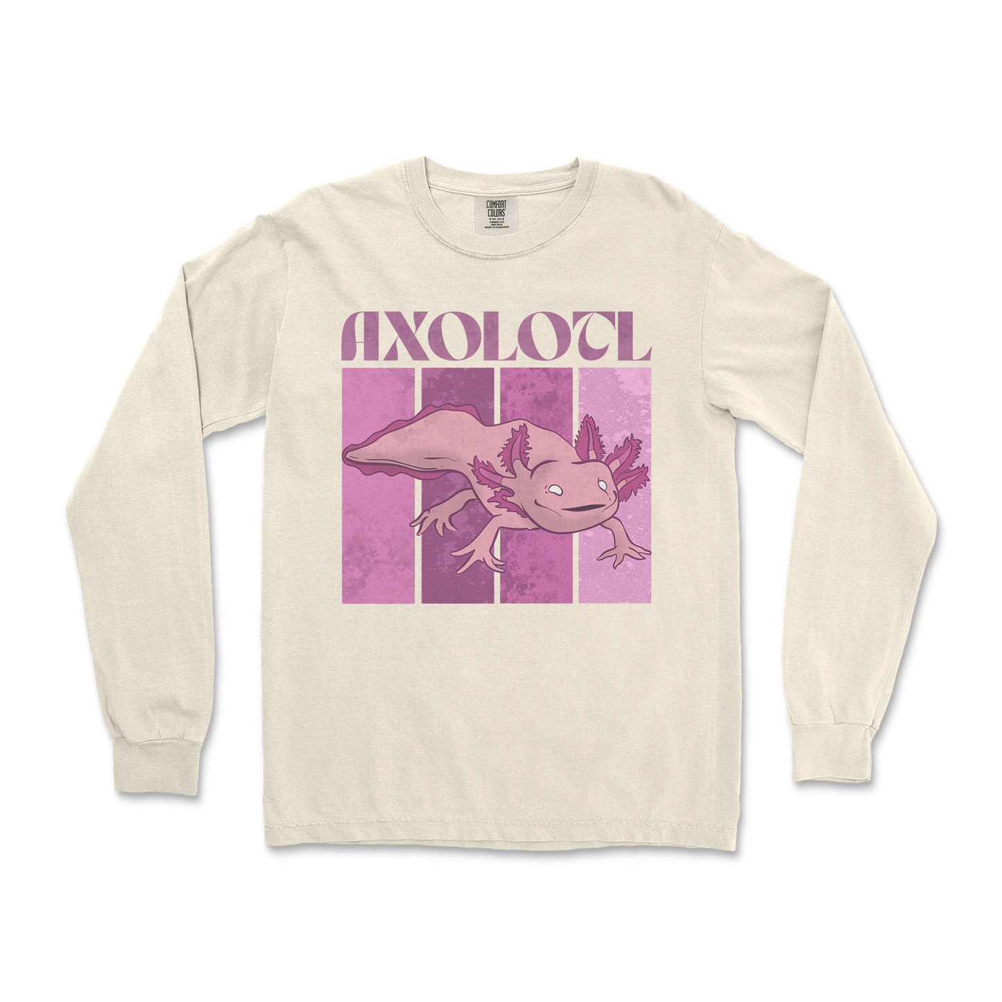 Comfort Colors Long Sleeve Axolotl in Ivory