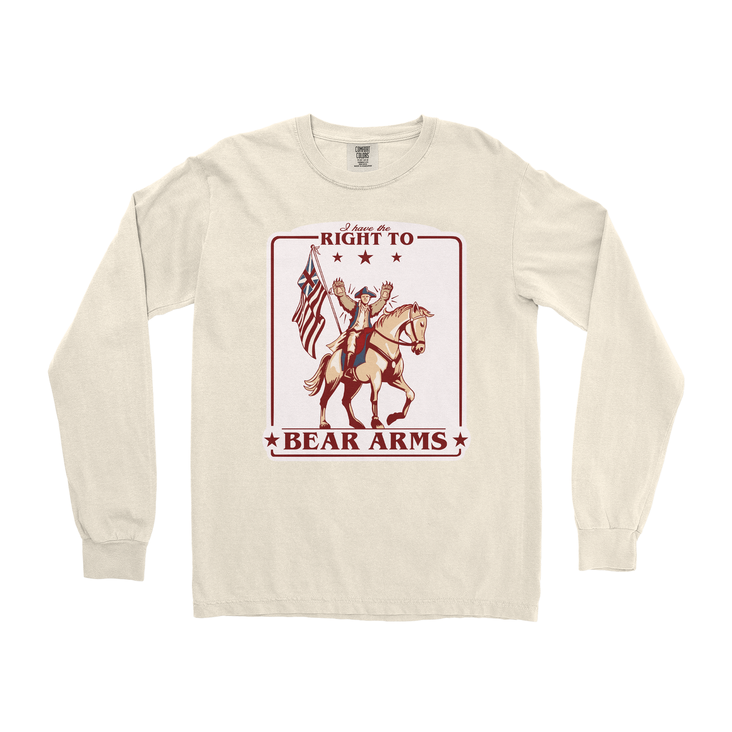 Comfort Colors Long Sleeve Right to Bear Arms in Ivory