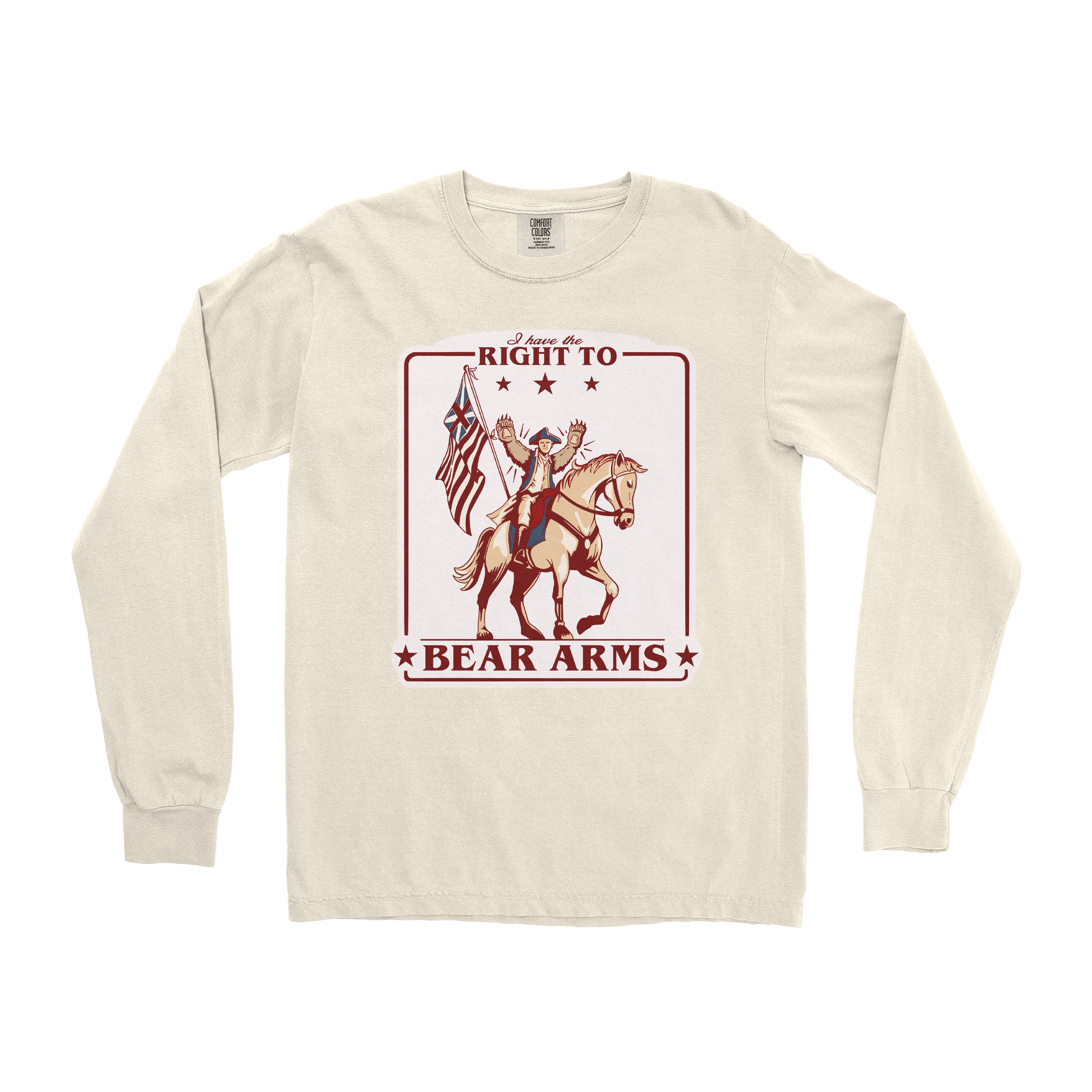 Comfort Colors Long Sleeve Right to Bear Arms in Ivory