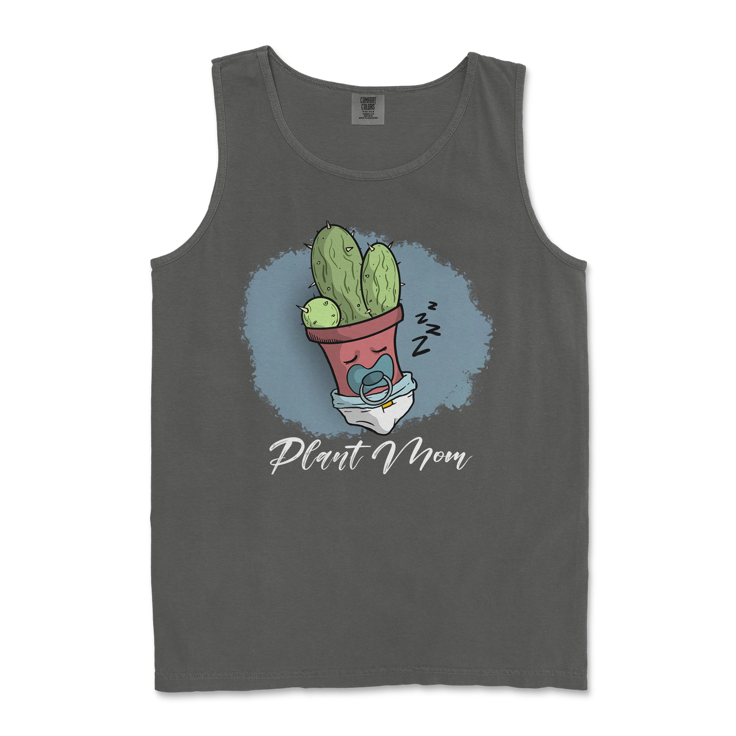 Comfort Colors Tank Top Plant Mom 2 in Pepper