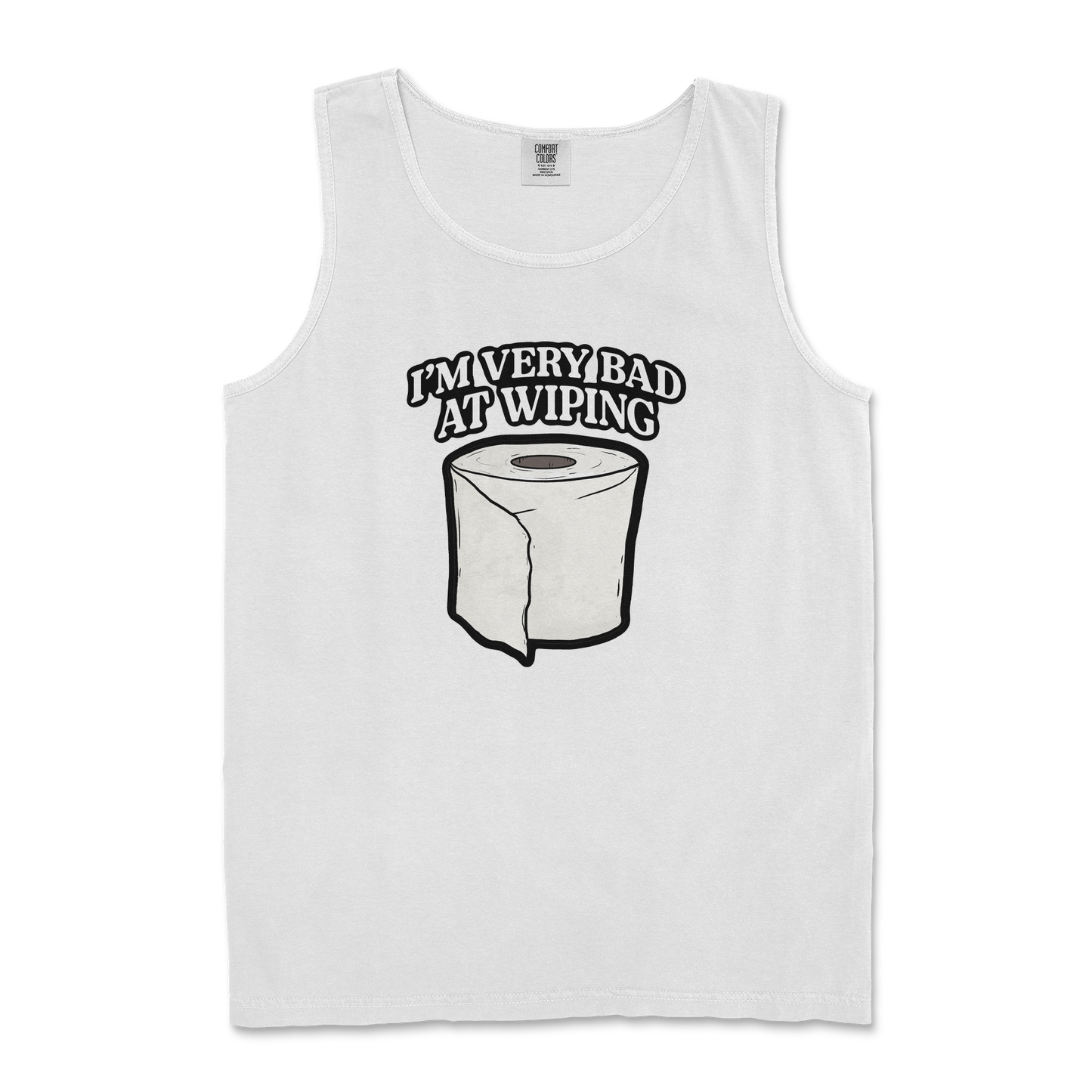 Comfort Colors Tank Top Bad Wiper in White
