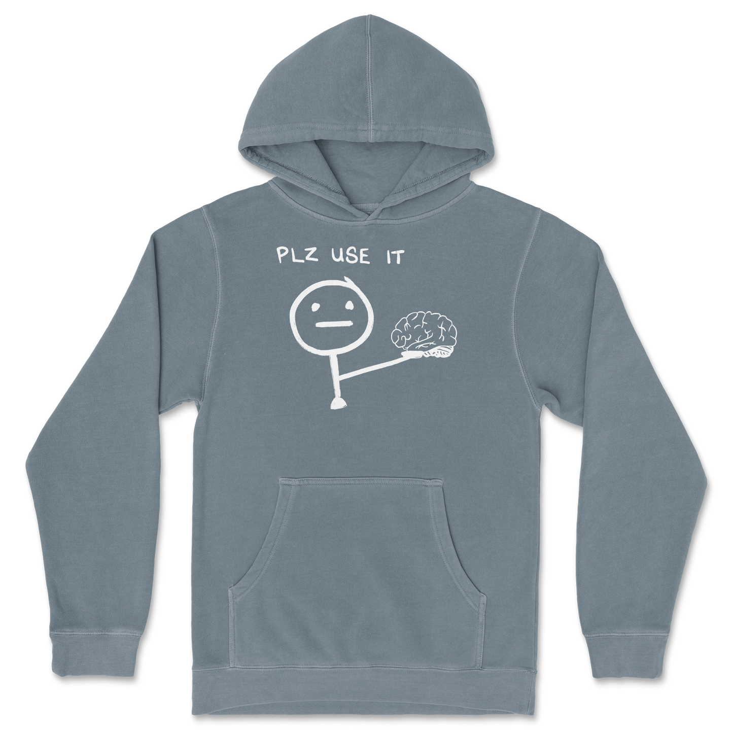 Independent Clothing Co. Hoodie Plz Use It in Blue-Magic
