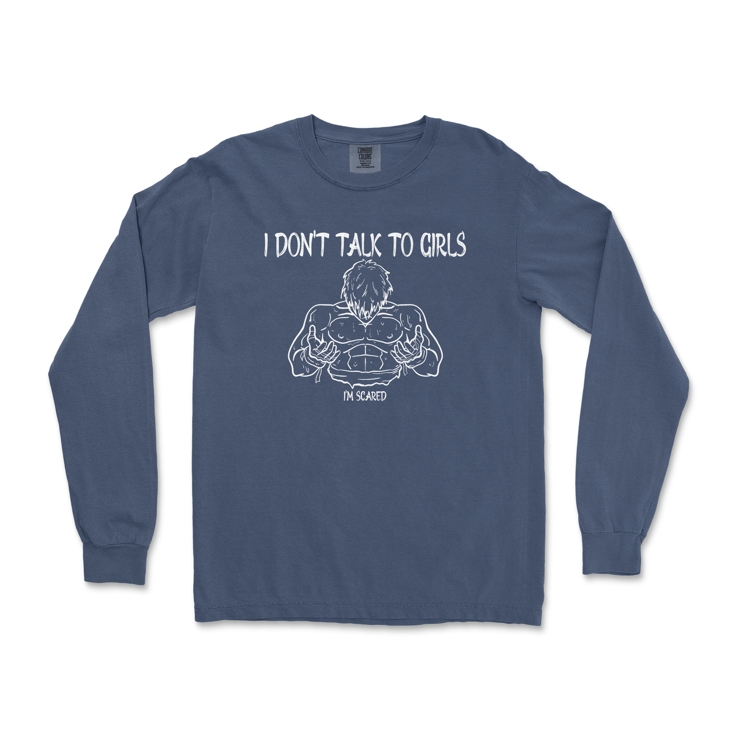 Comfort Colors Long Sleeve Gym Shirt in Midnight