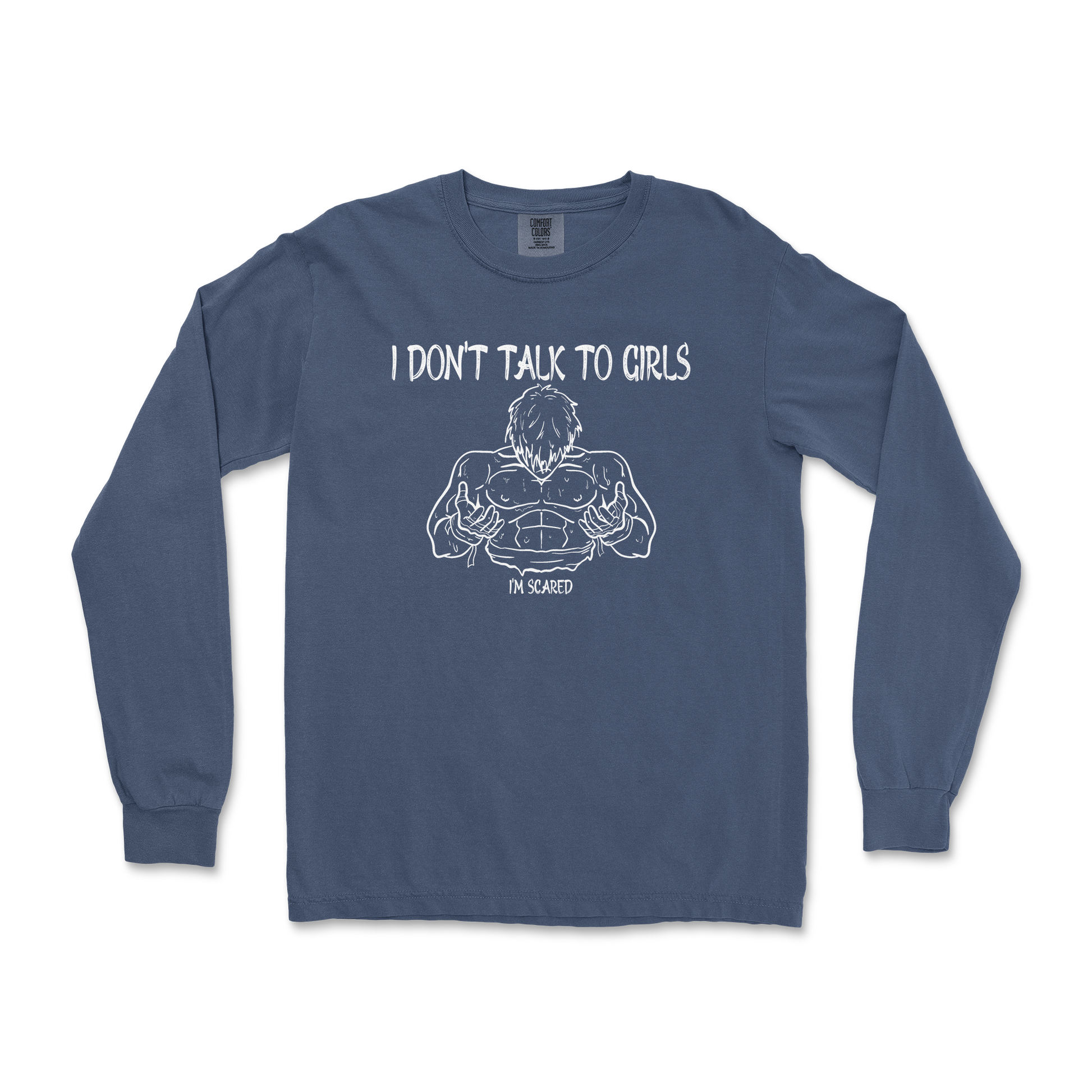 Comfort Colors Long Sleeve Gym Shirt in Midnight