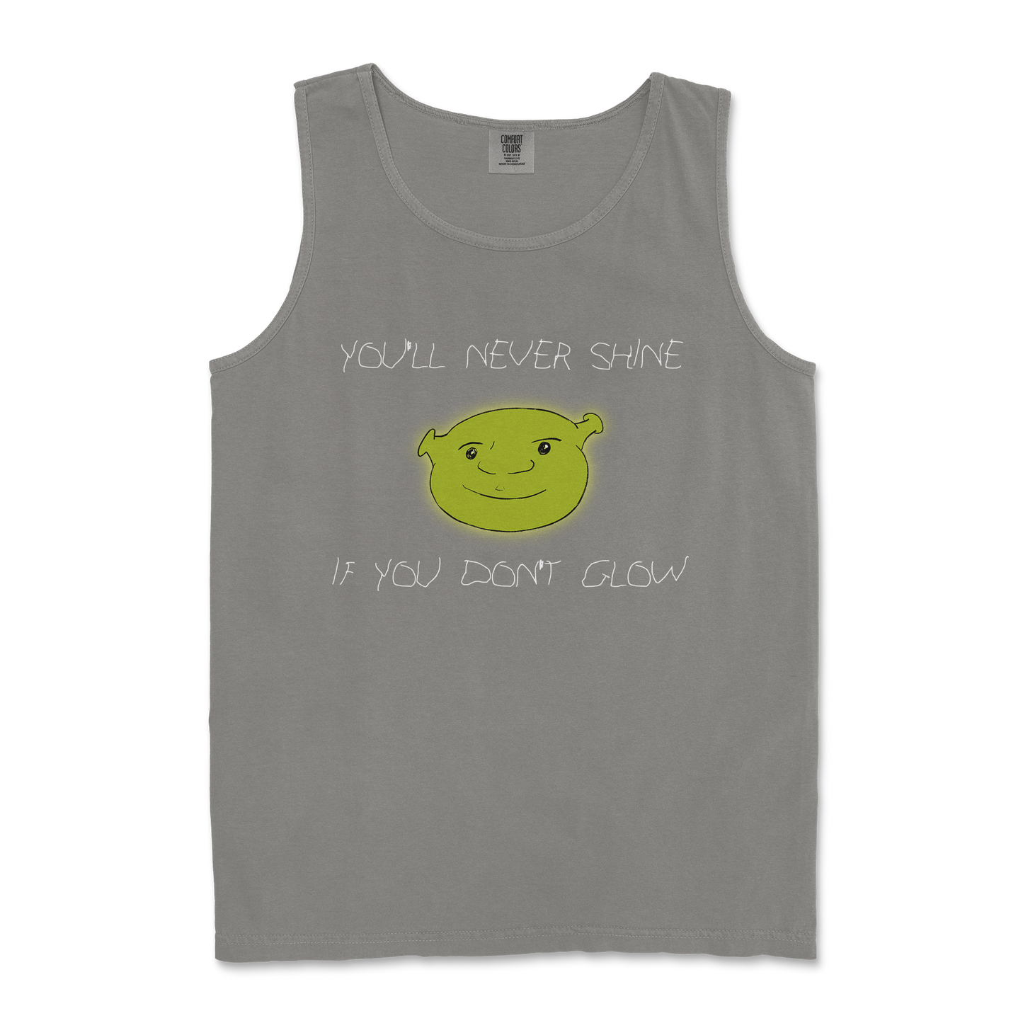 Comfort Colors Tank Top Shrekc in Grey