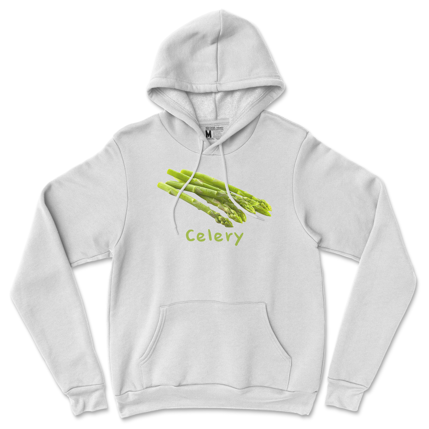 Gildan SoftStyle Hoodie Celery in White