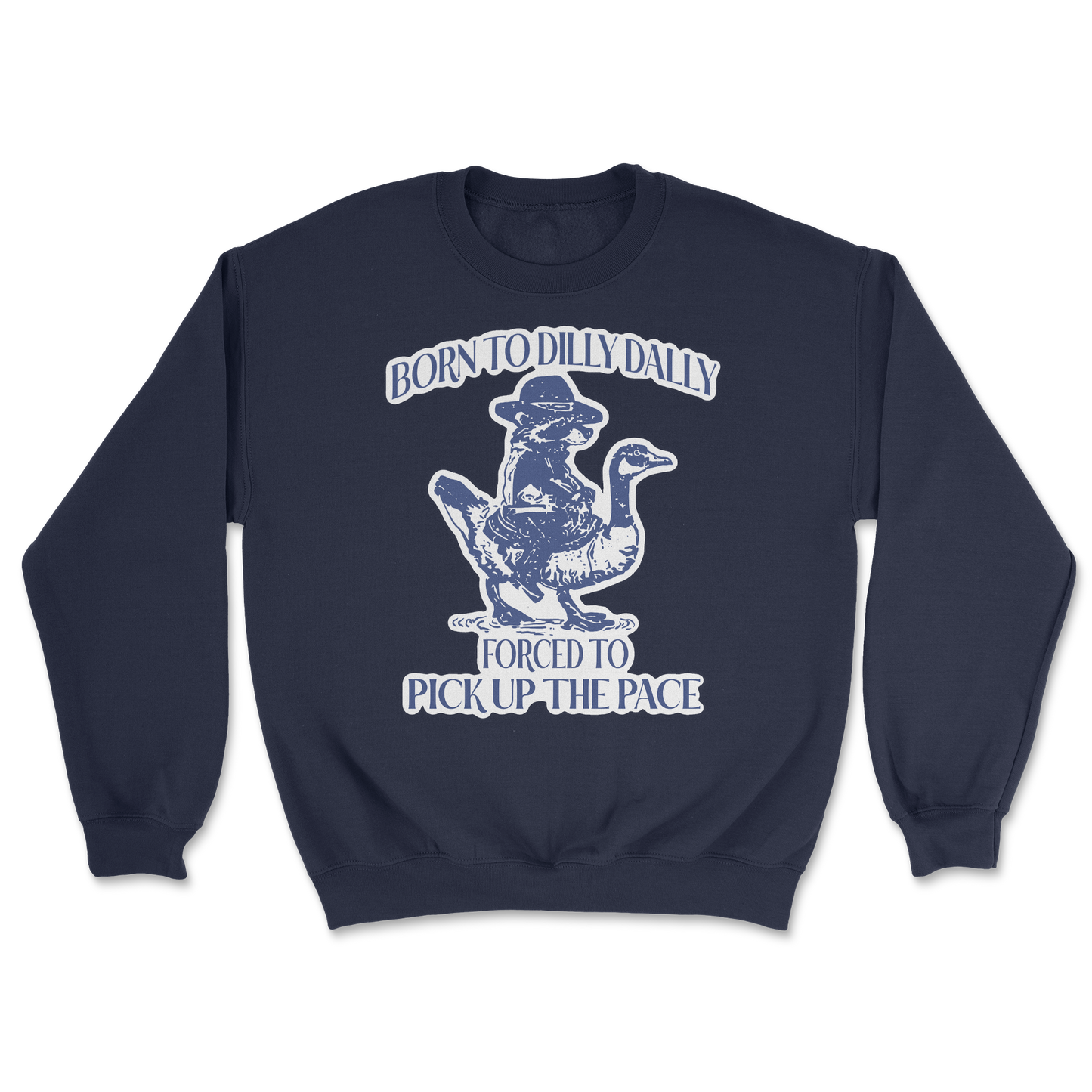 Heavy Blend Crew Neck Dilly Dally in Navy
