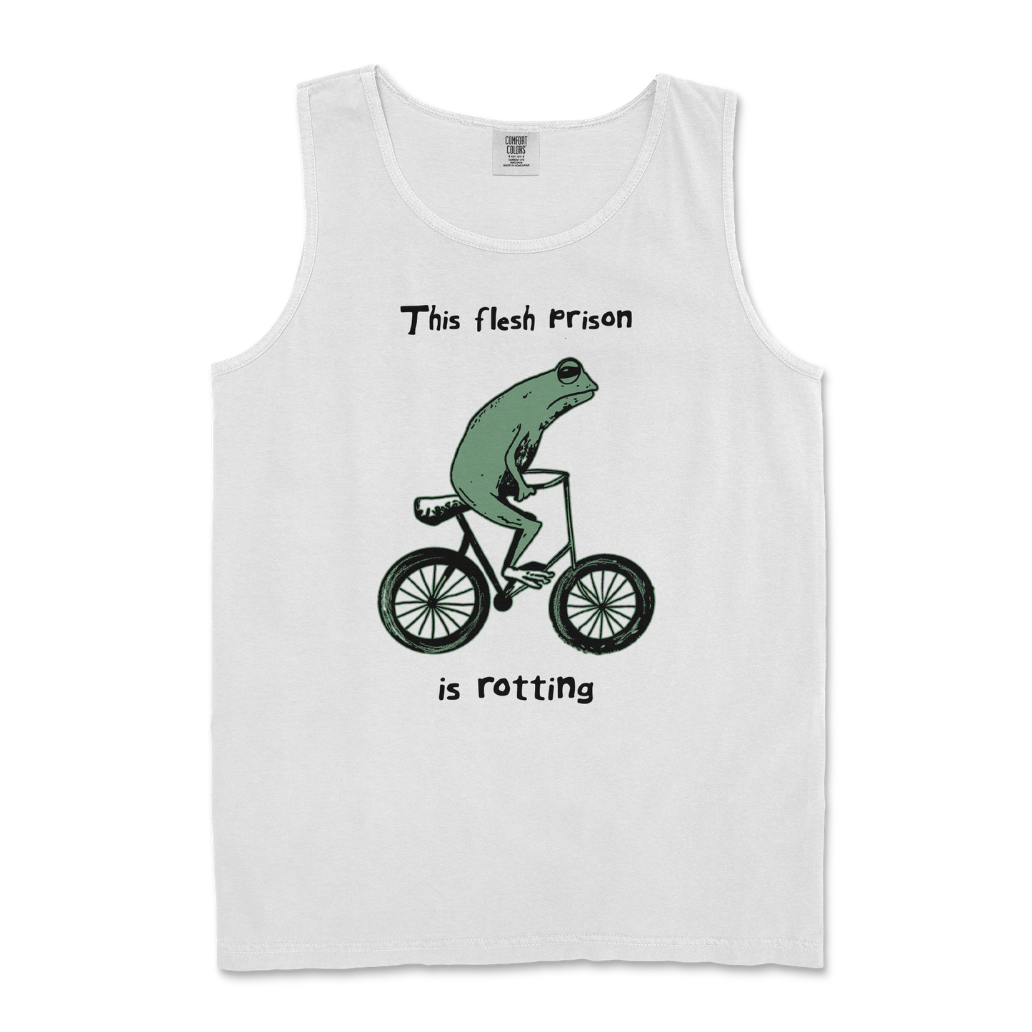 Comfort Colors Tank Top Flesh Prison in White