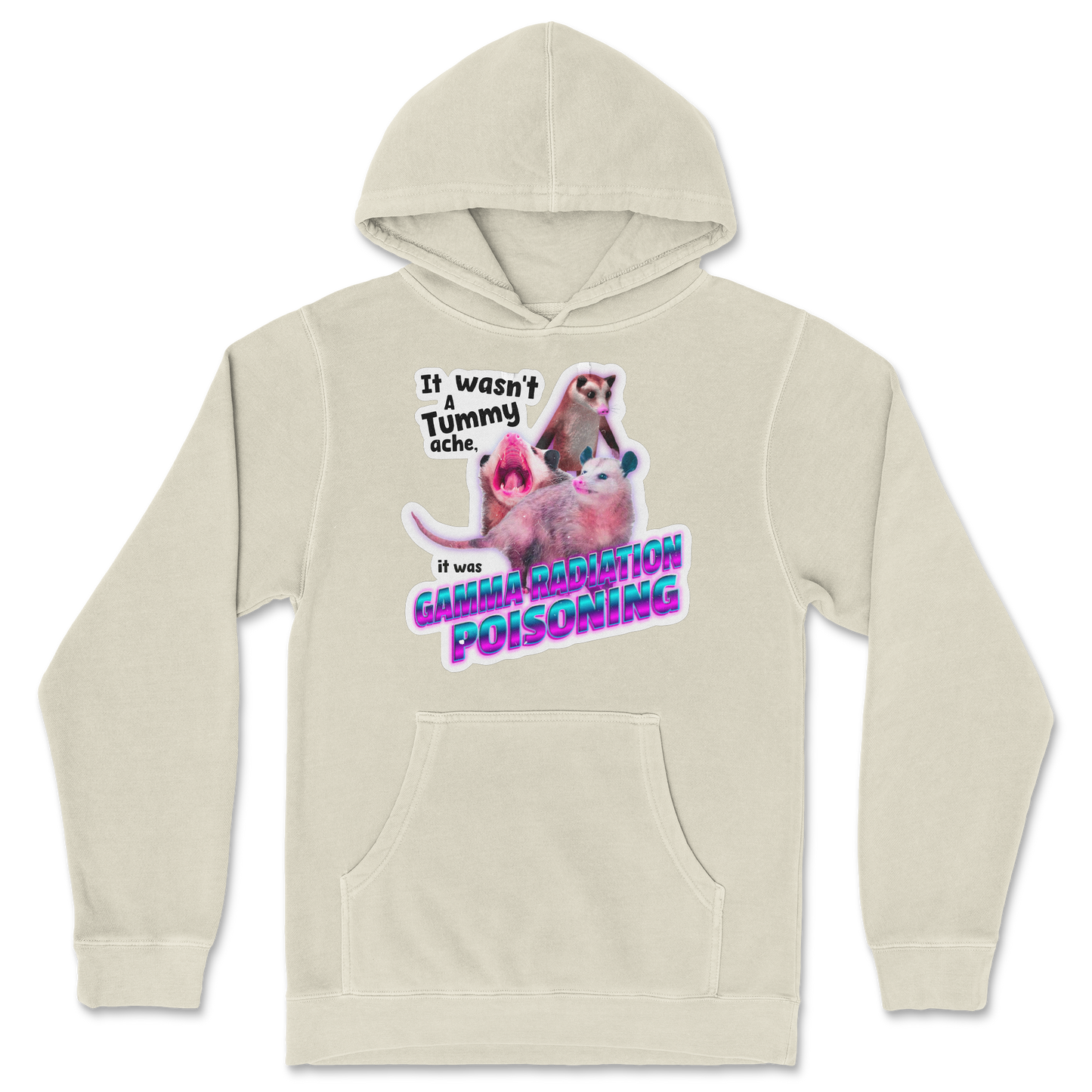 Independent Clothing Co. Hoodie Possum Radiation in Ivory