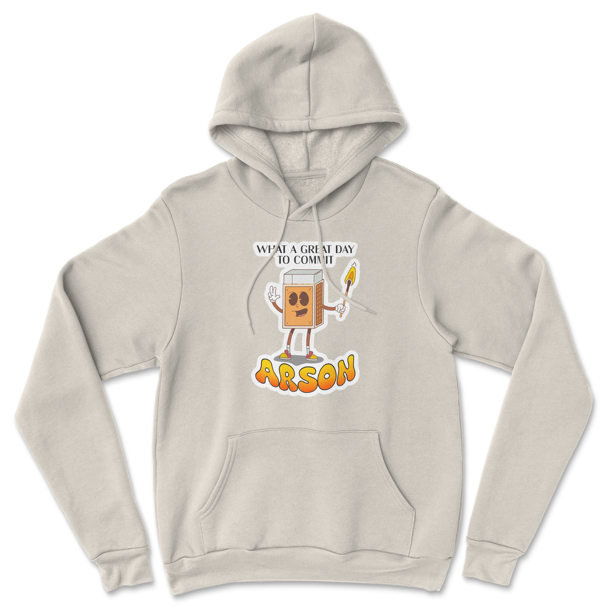 Heavy Blend Hoodie Commit Arson in Sand