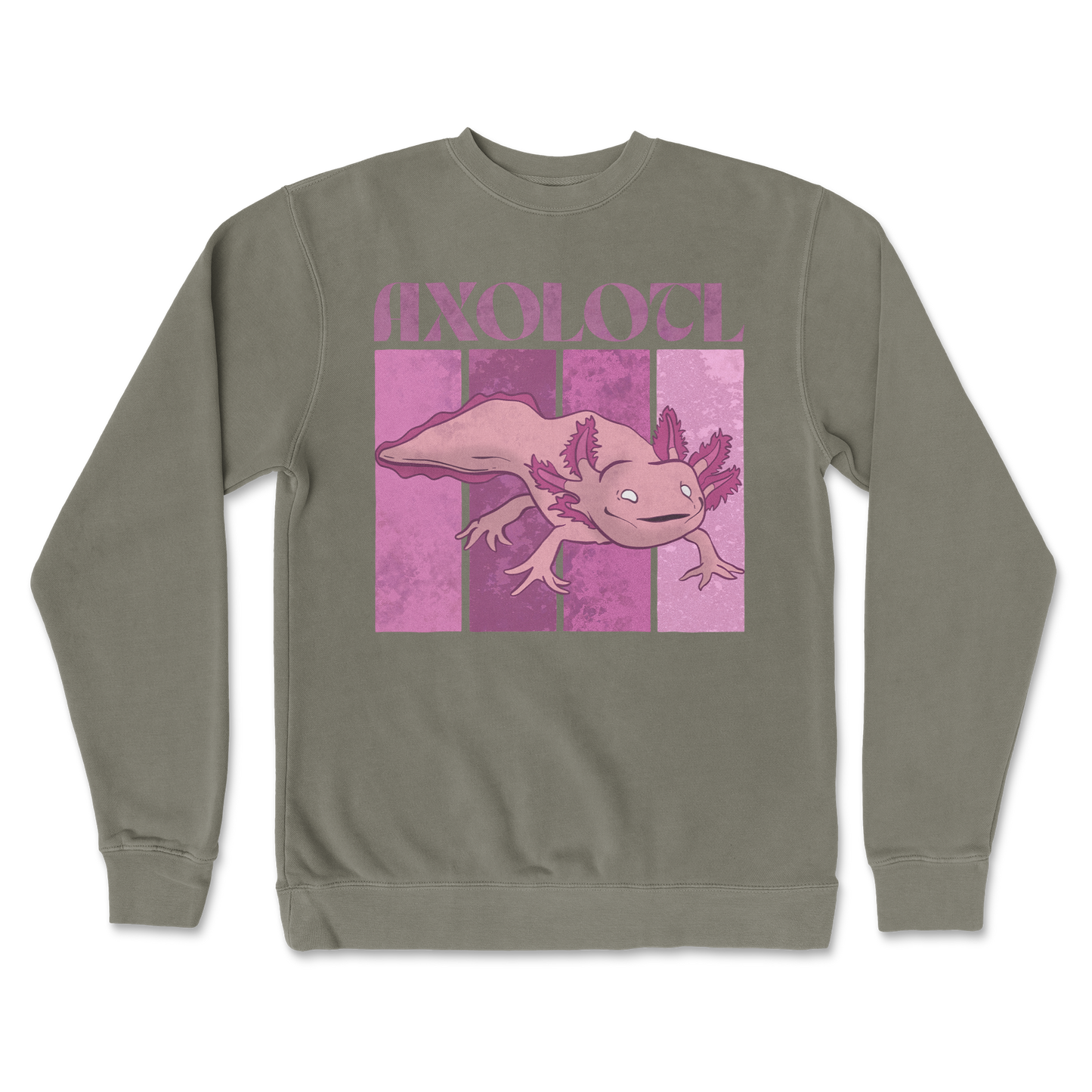 Independent Clothing Co. Crew Neck Axolotl in Army