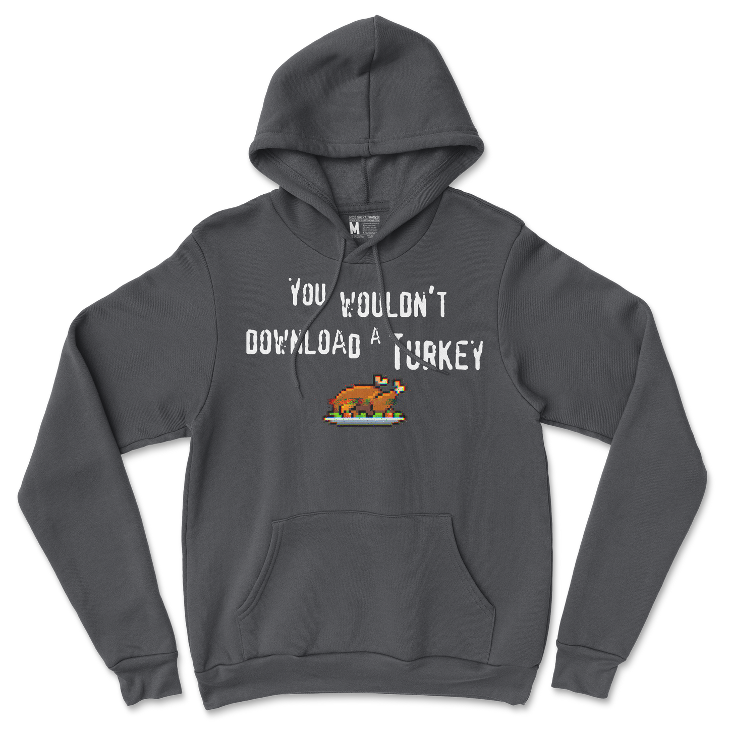 Gildan SoftStyle Hoodie Downloadable Turkey in Black
