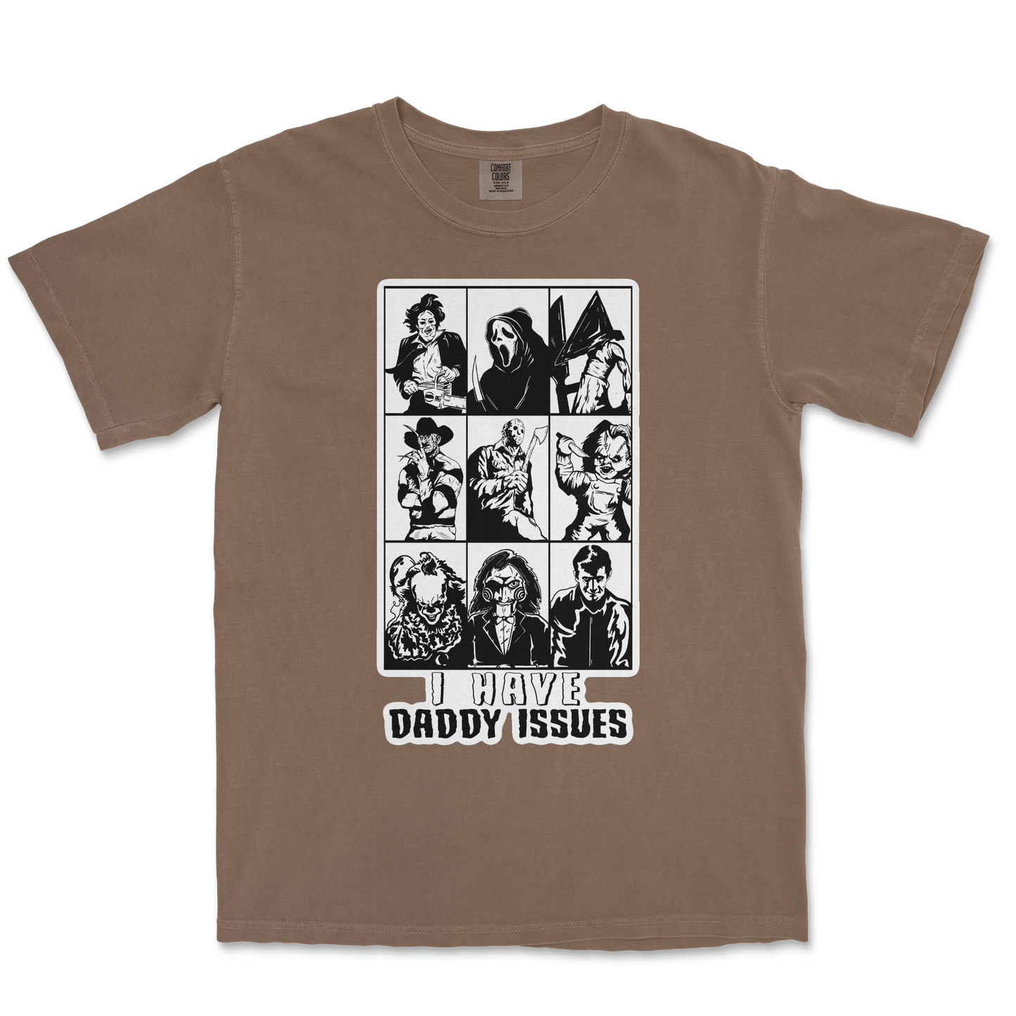 Comfort Colors T-Shirt Daddy Issues in Espresso