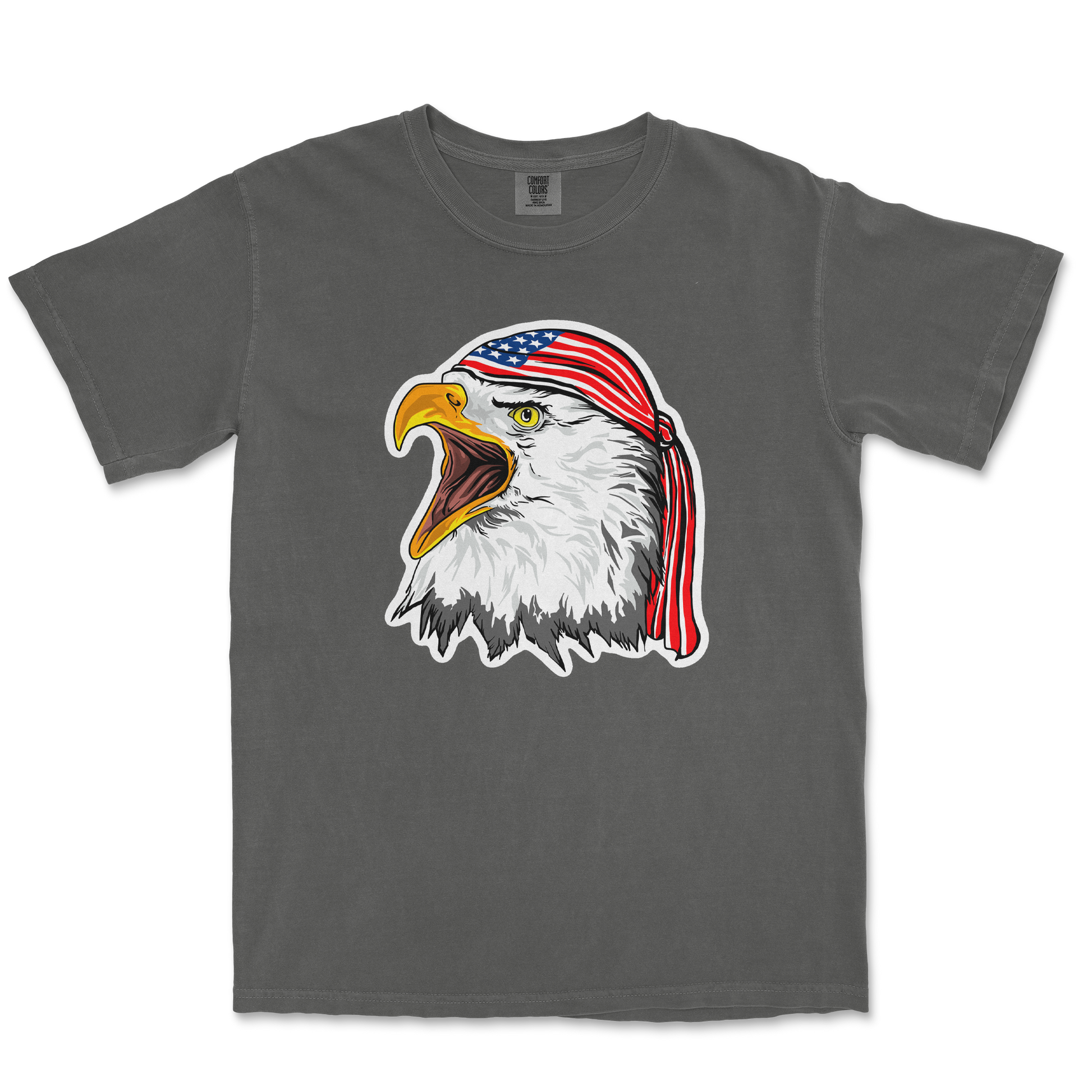 Comfort Colors T-Shirt Freedom Eagle in Pepper