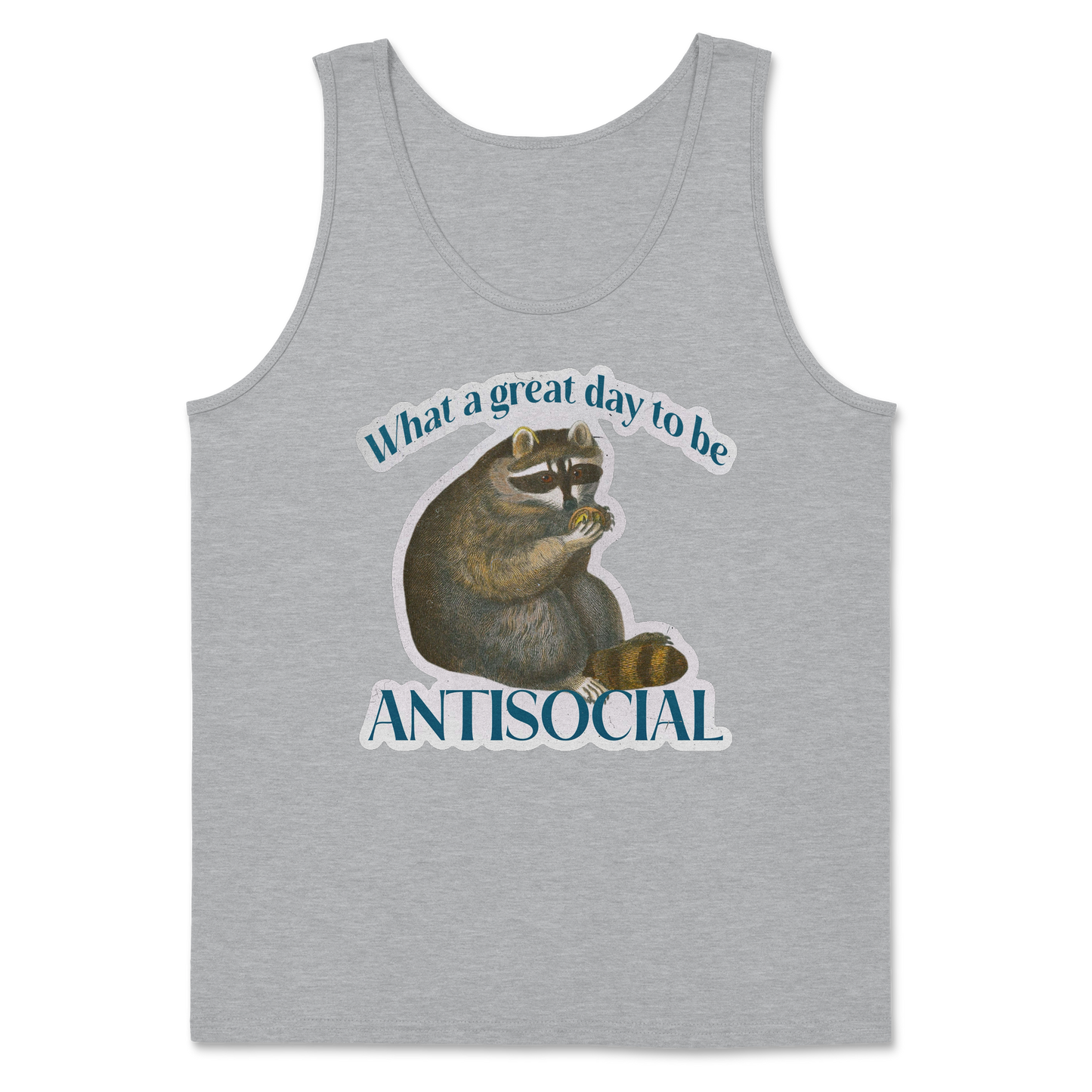 Heavy Blend Tank Top Antisocial in Sports Grey